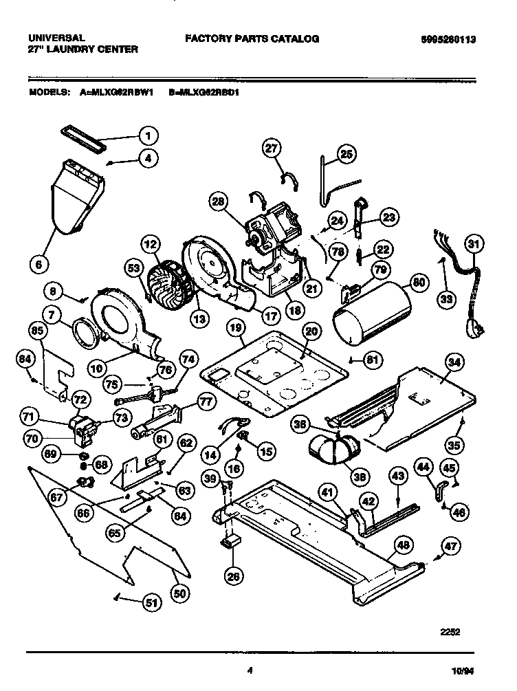03 - DRYER - MOTOR, BLOWER, BELT
