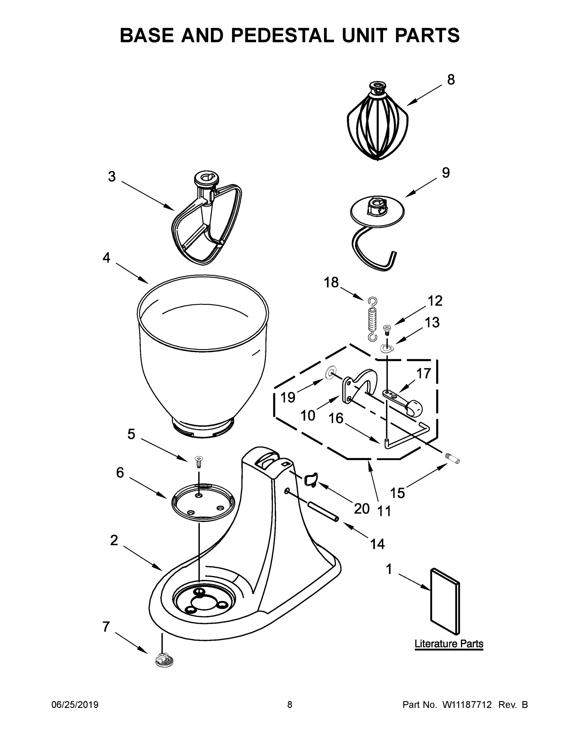 05 - BASE AND PEDESTAL UNIT PARTS