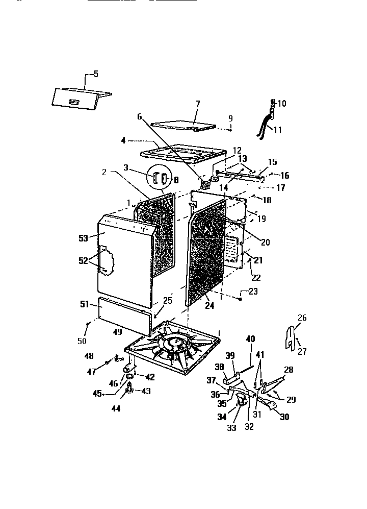 03 - CABINET, TOP PANEL, BASE