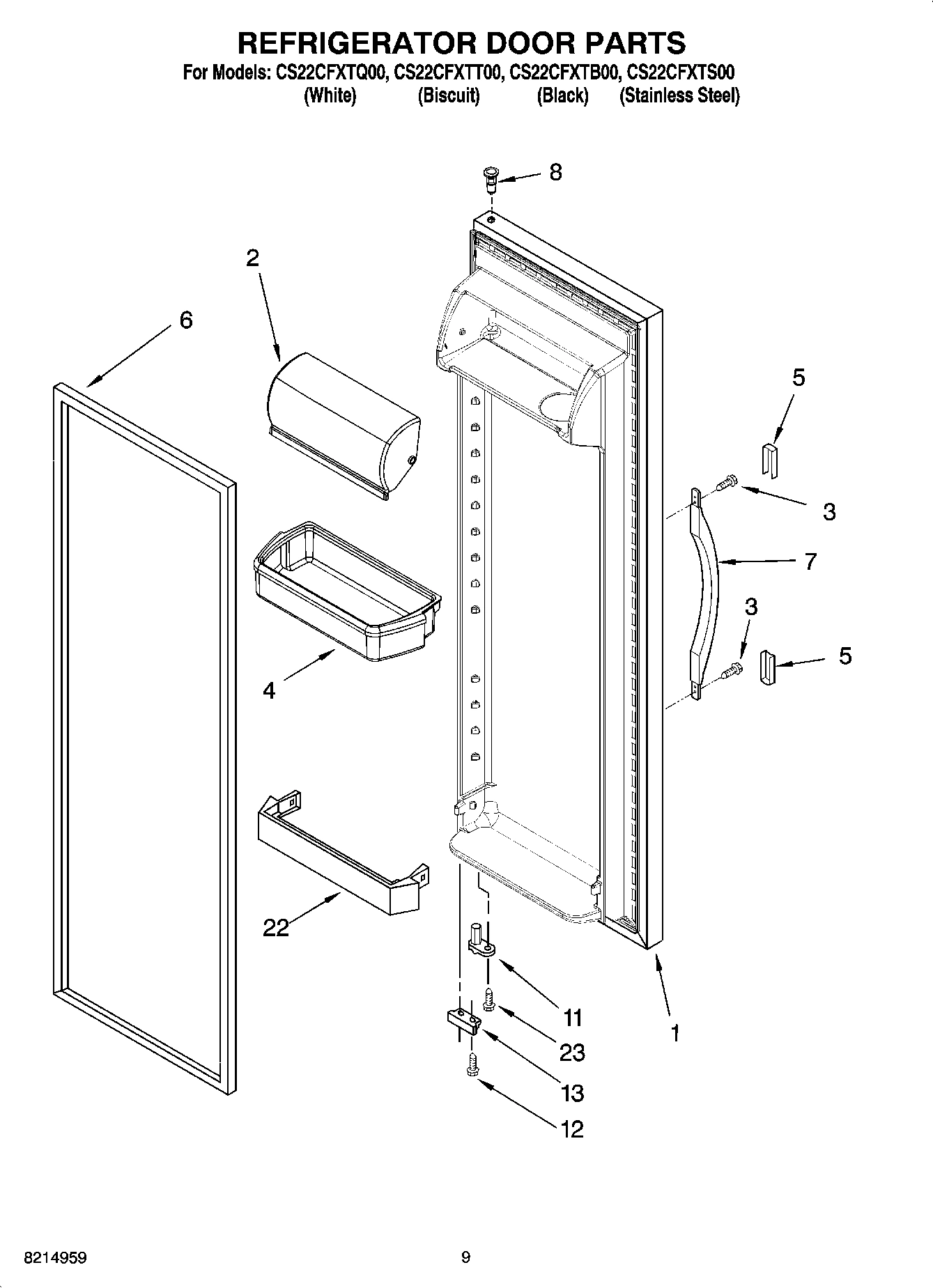 06 - REFRIGERATOR DOOR PARTS
