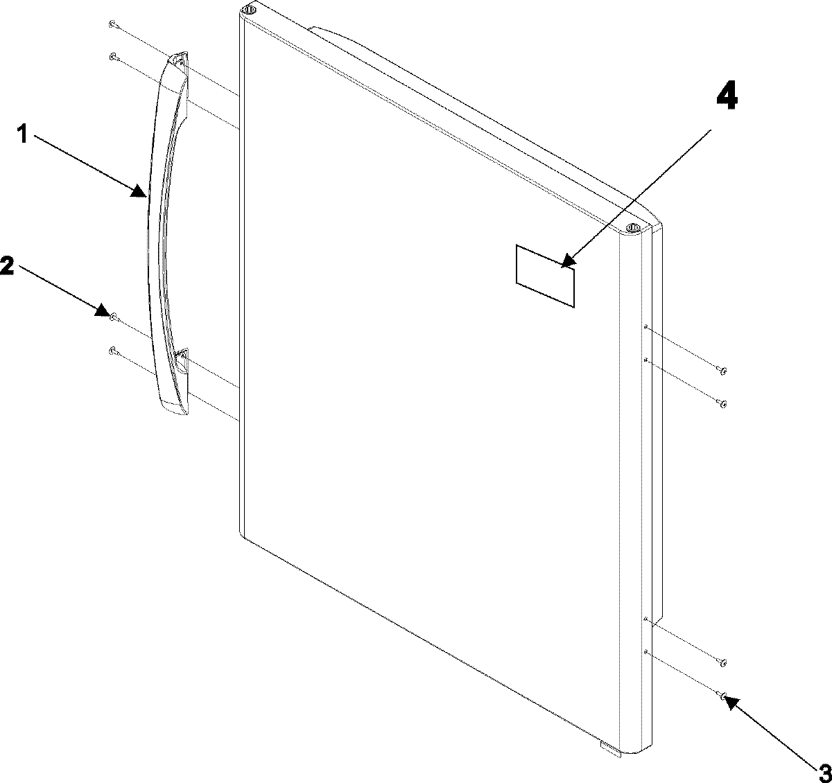 09 - REFRIGERATOR DOOR HANDLE & TRIM