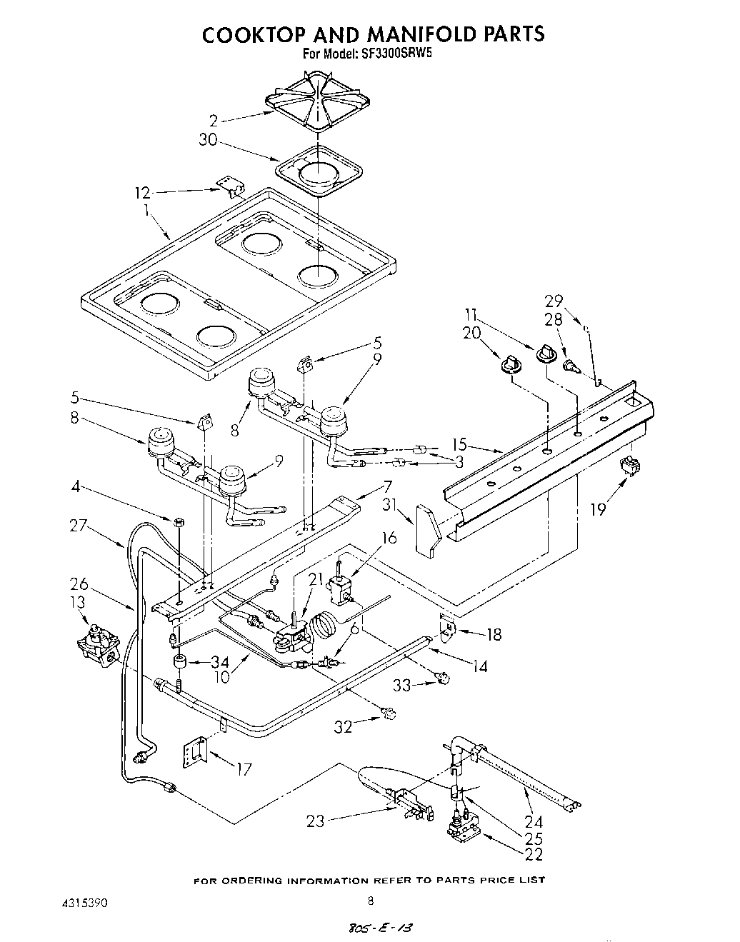 06 - COOK TOP AND MANIFOLD , LITERATURE