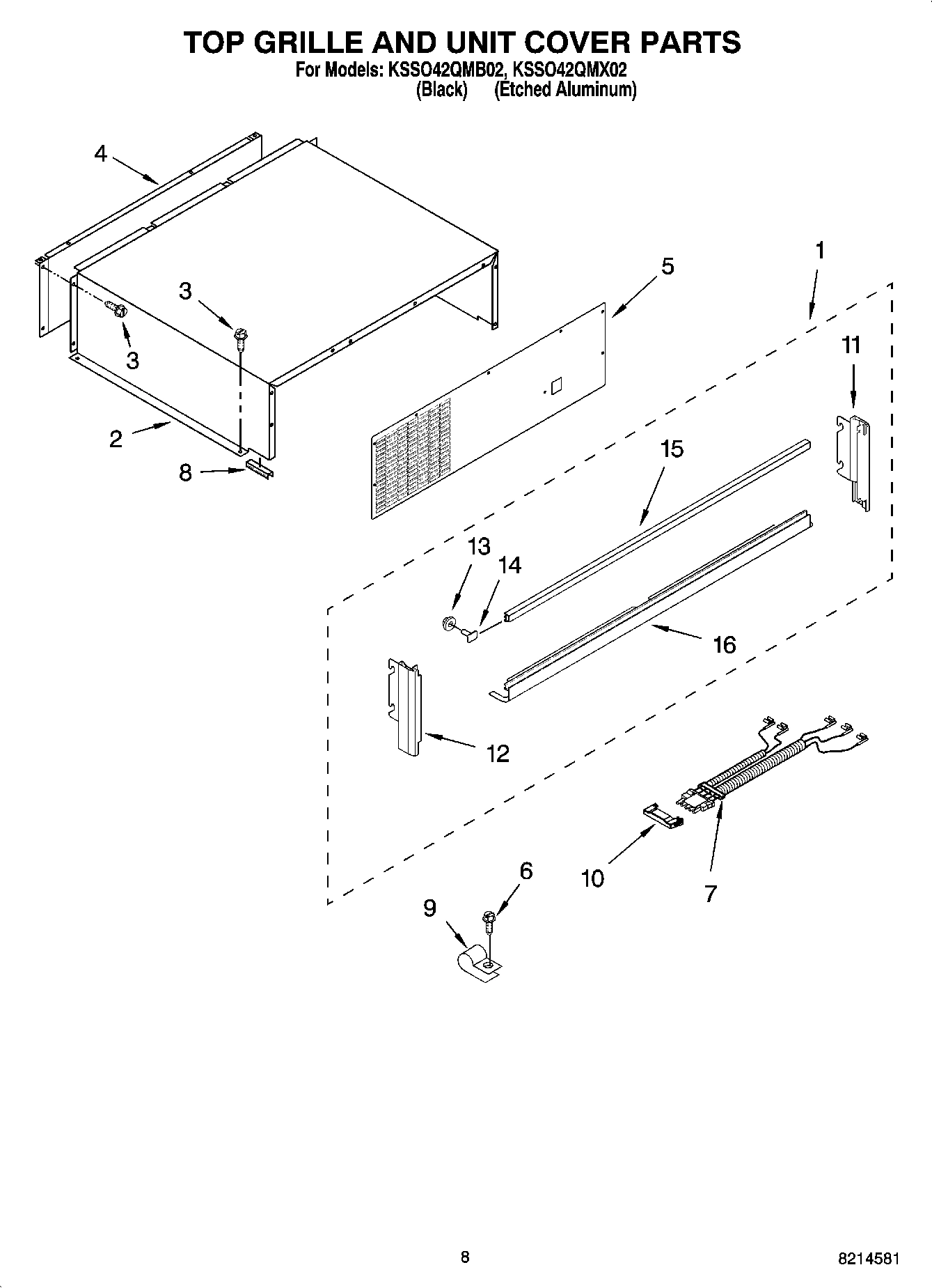 06 - TOP GRILLE AND UNIT COVER PARTS