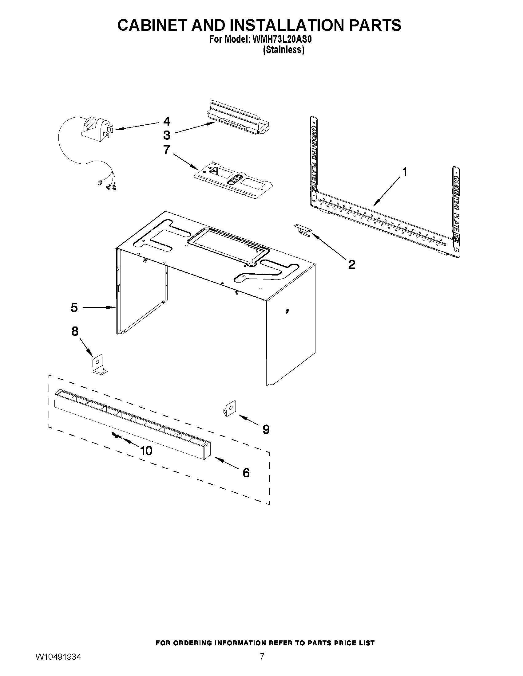 06 - CABINET AND INSTALLATION PARTS