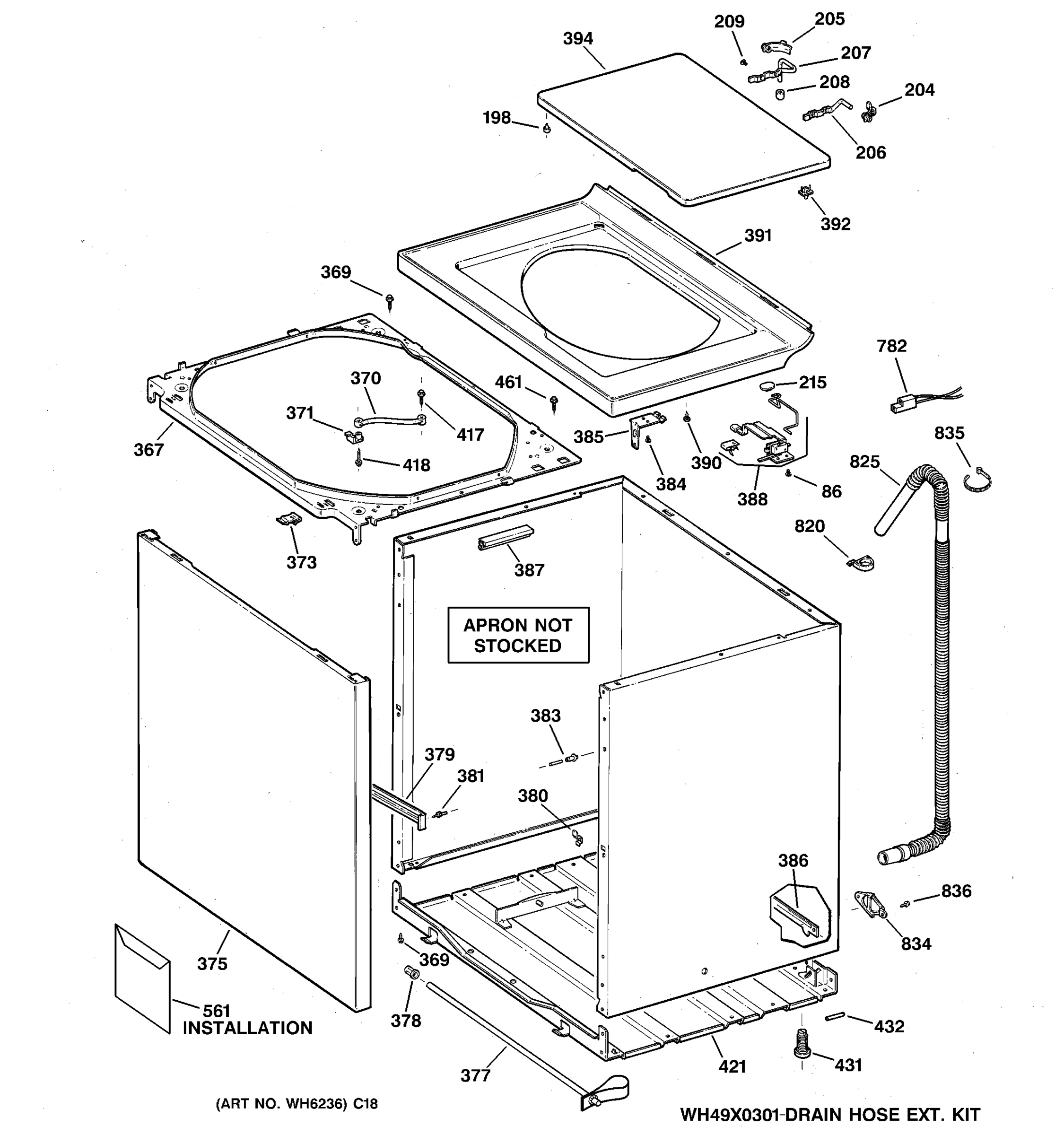 CABINET, COVER & FRONT PANEL