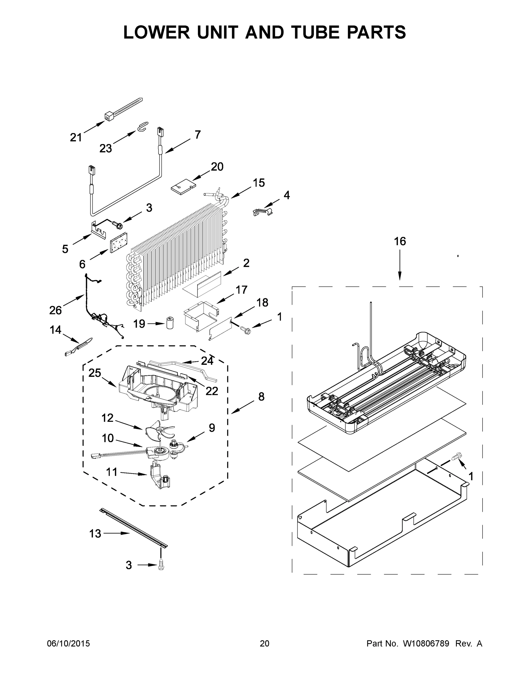 11 - LOWER UNIT AND TUBE PARTS
