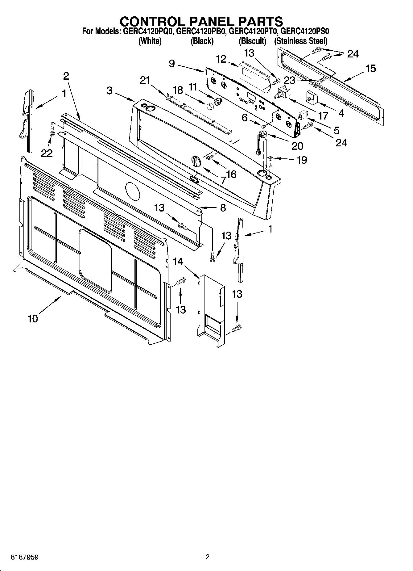 02 - CONTROL PANEL PARTS