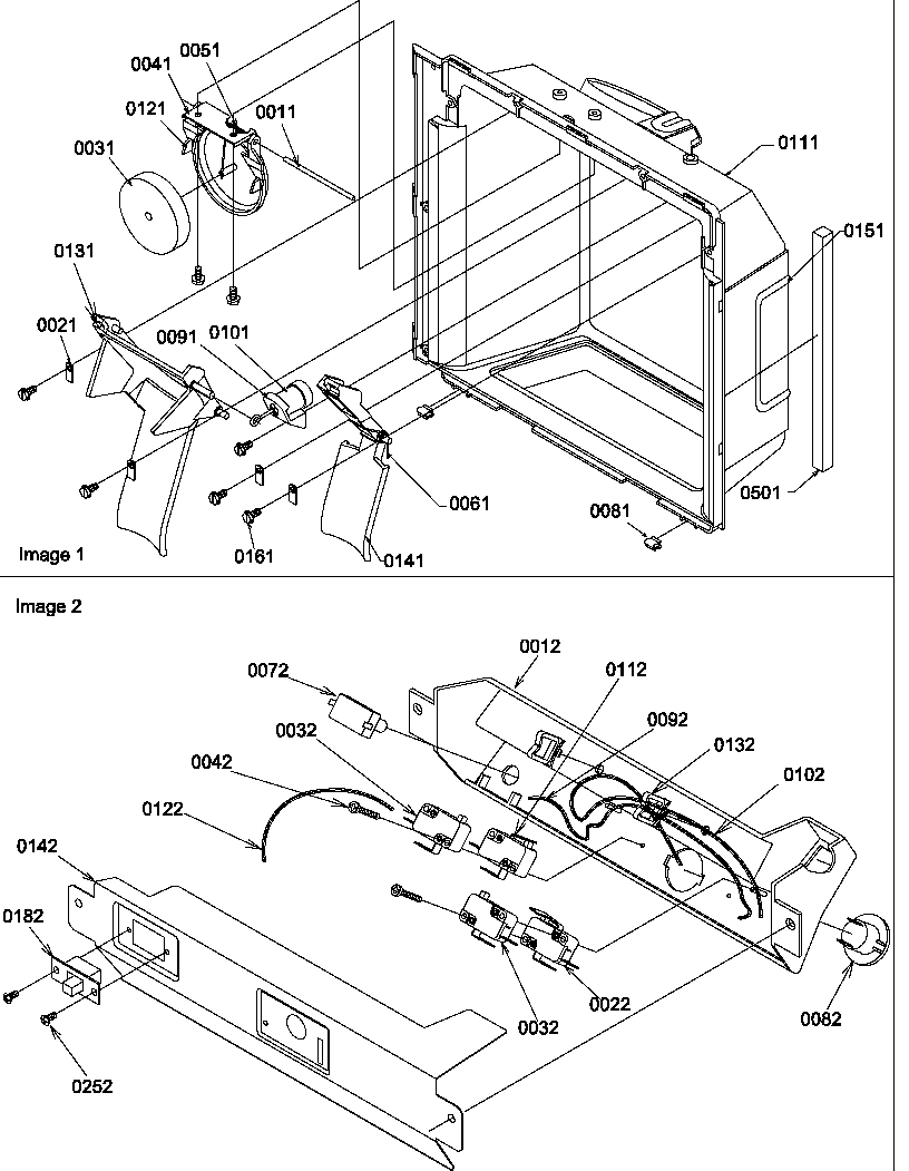 06 - ICE & WATER CAVITY & ELEC BRKT ASSY