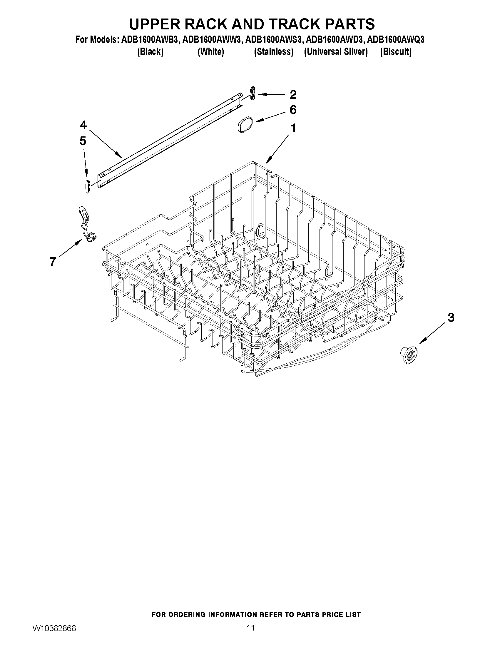 09 - UPPER RACK AND TRACK PARTS
