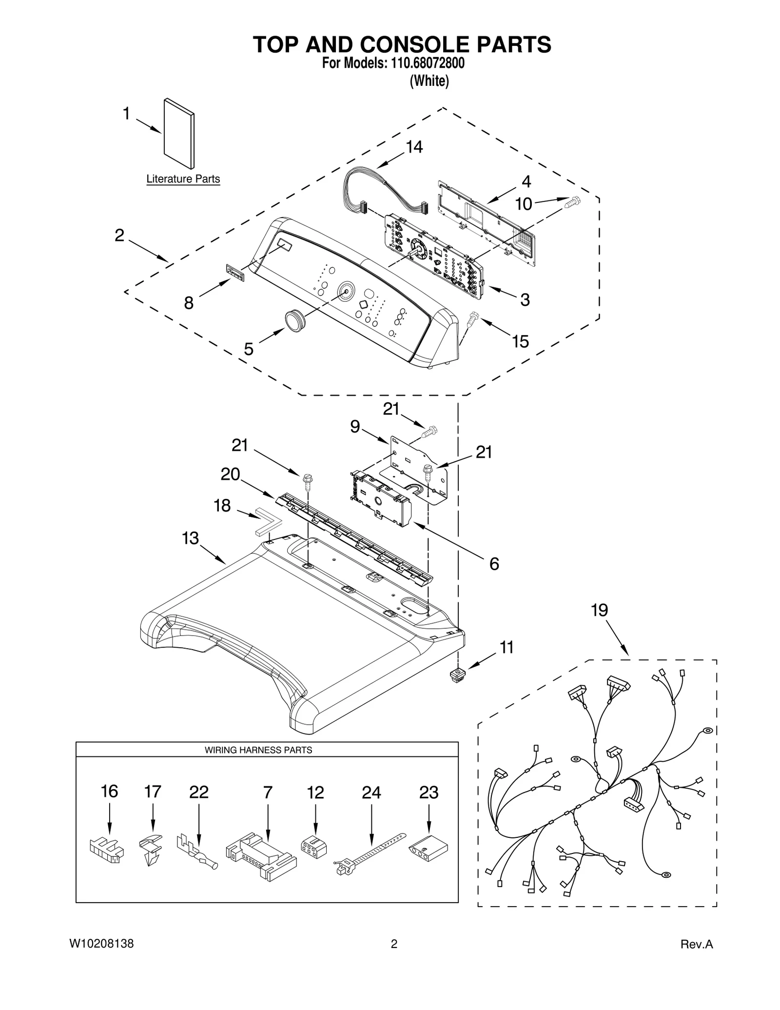 TOP AND CONSOLE PARTS