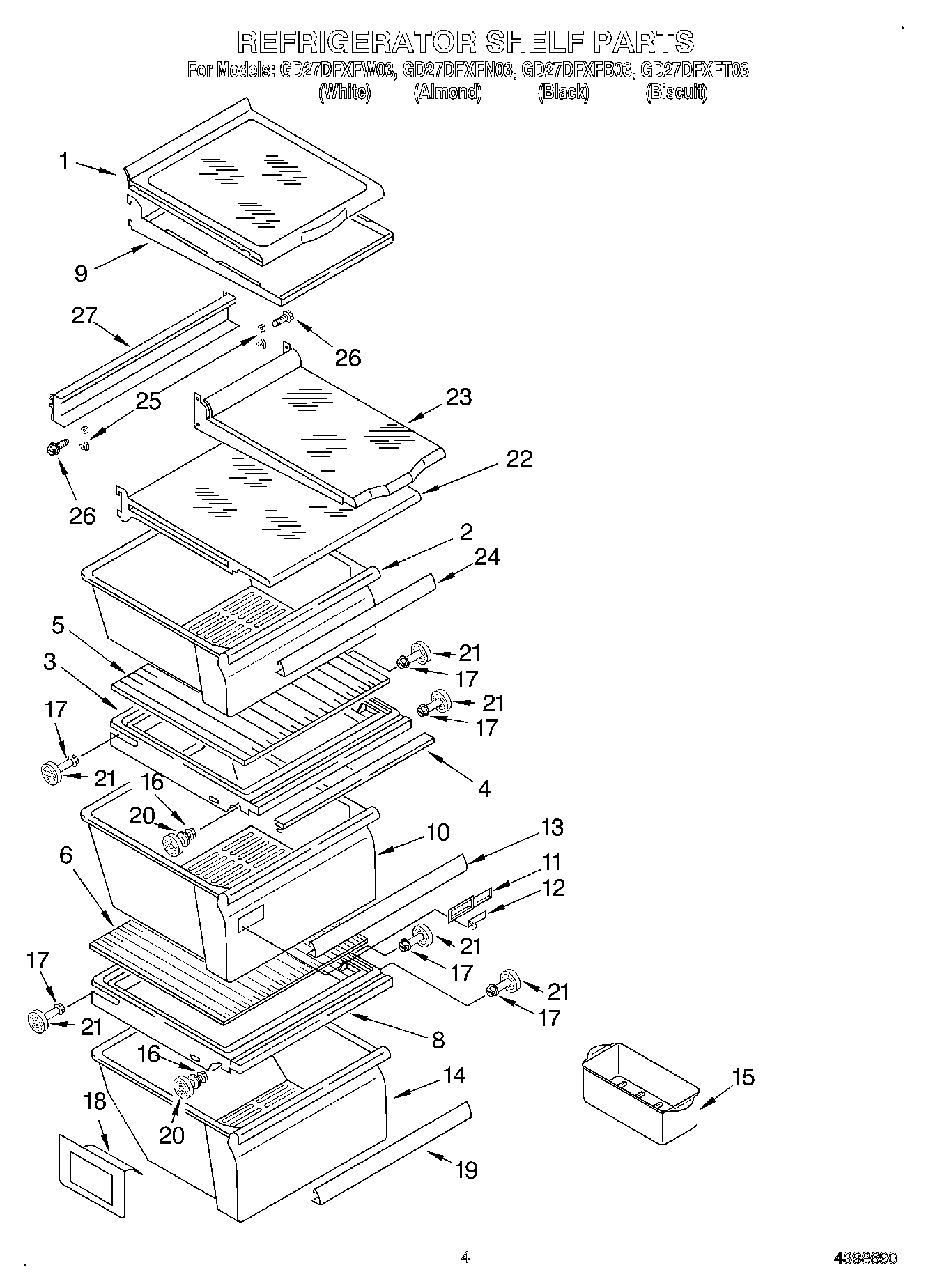 03 - REFRIGERATOR SHELF