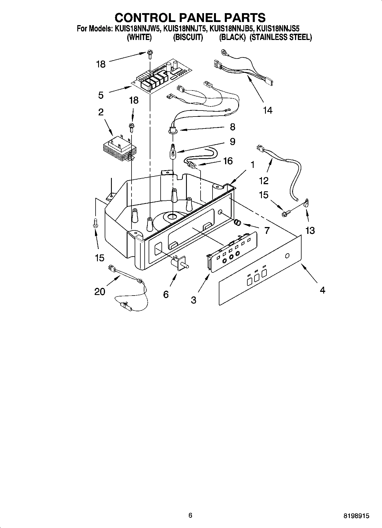 04 - CONTROL PANEL PARTS