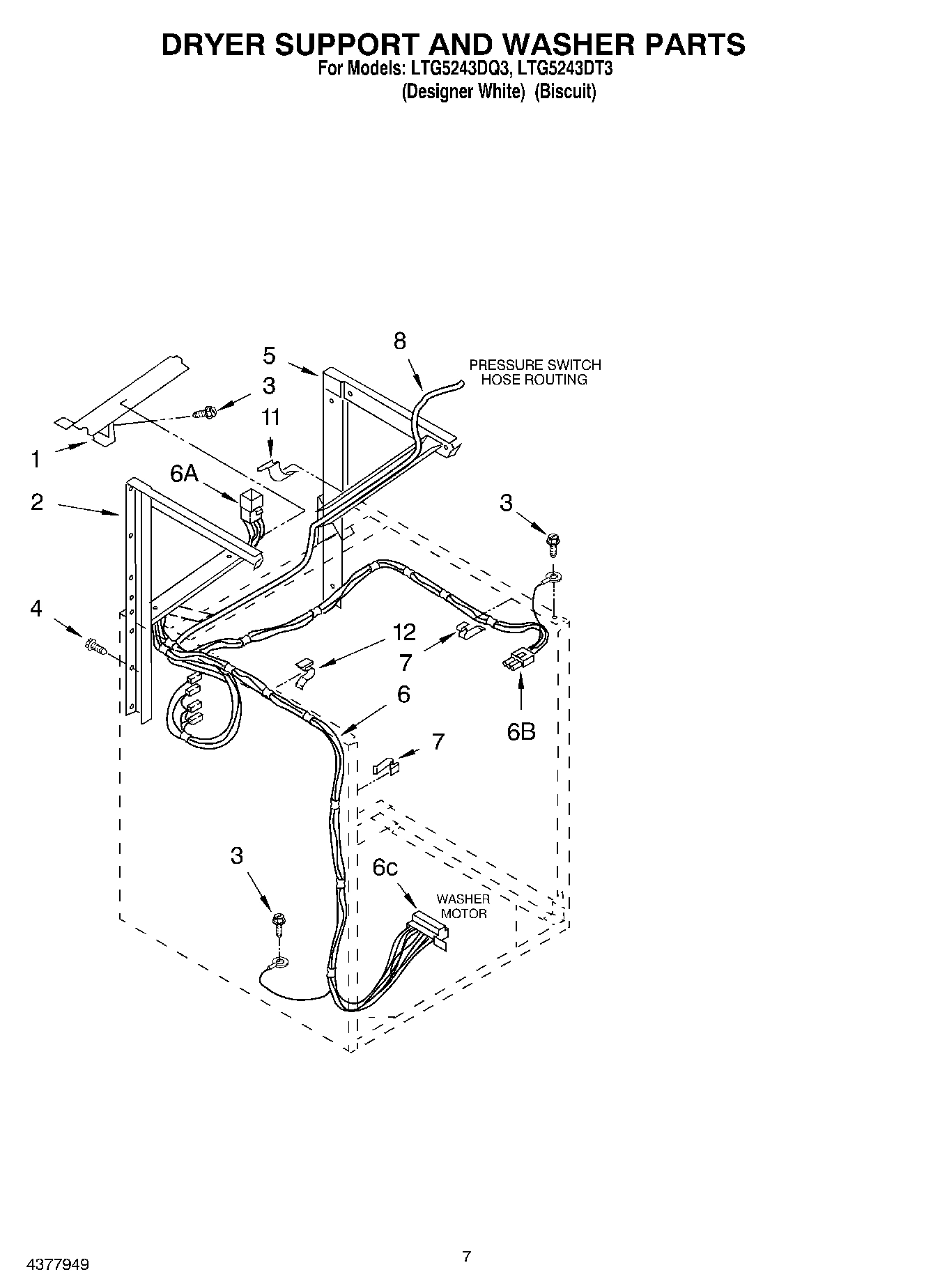 05 - DRYER SUPPORT AND WASHER