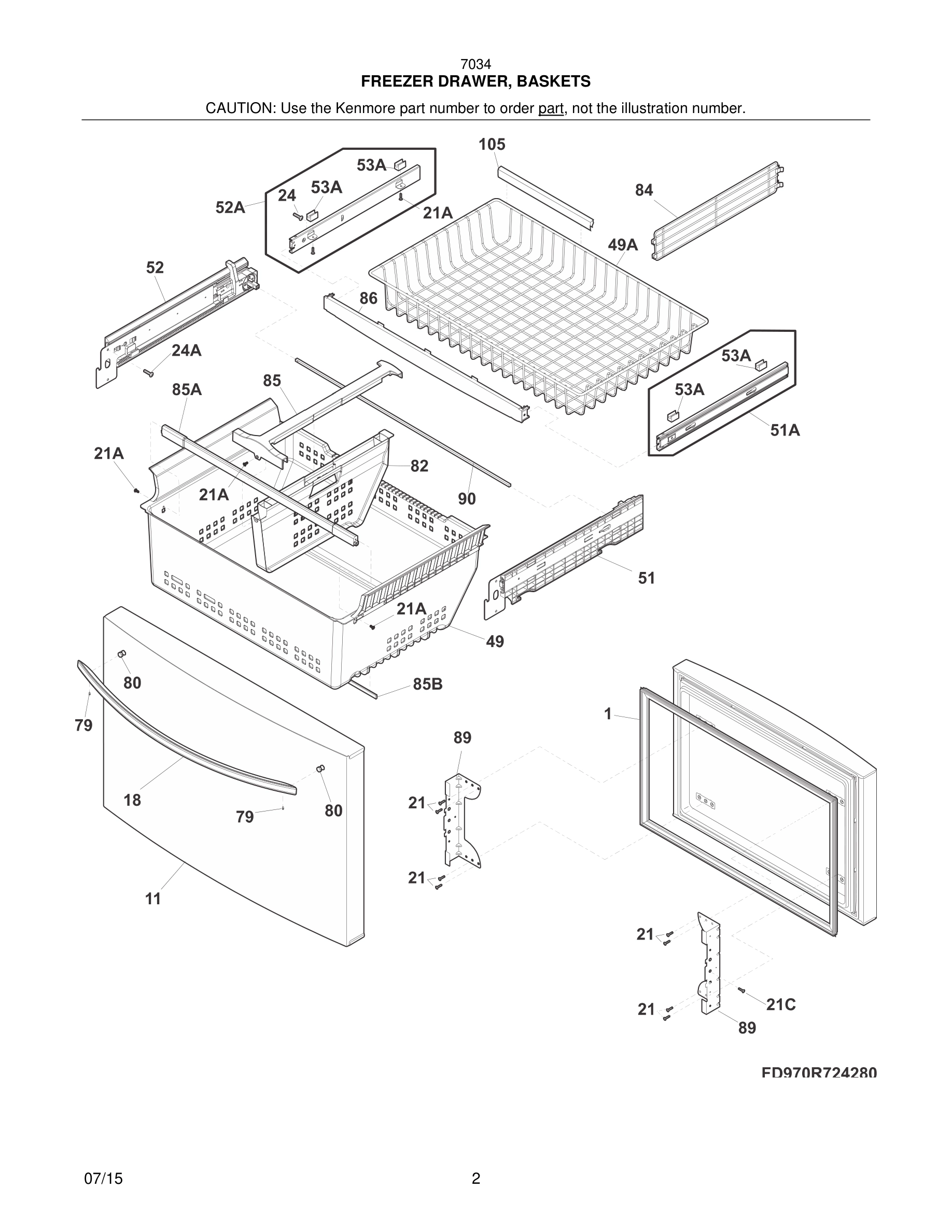 03 - FREEZER DRAWER, BASKETS