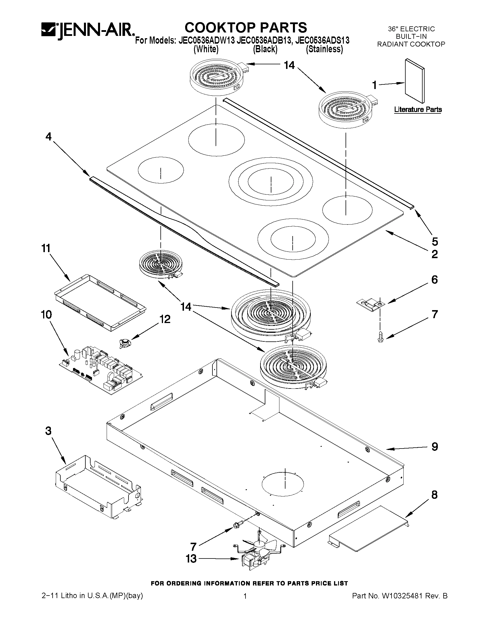 01 - COOKTOP PARTS