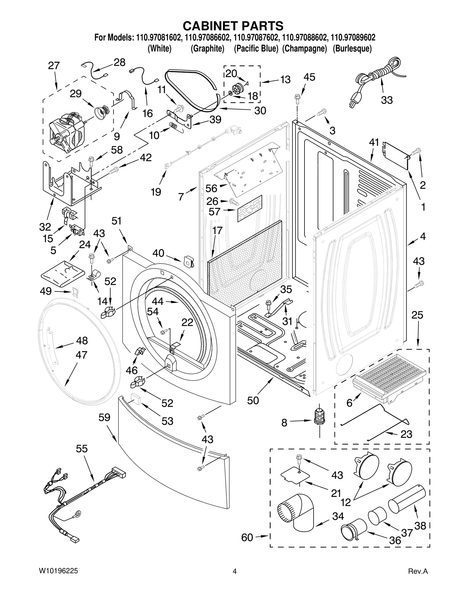 CABINET PARTS