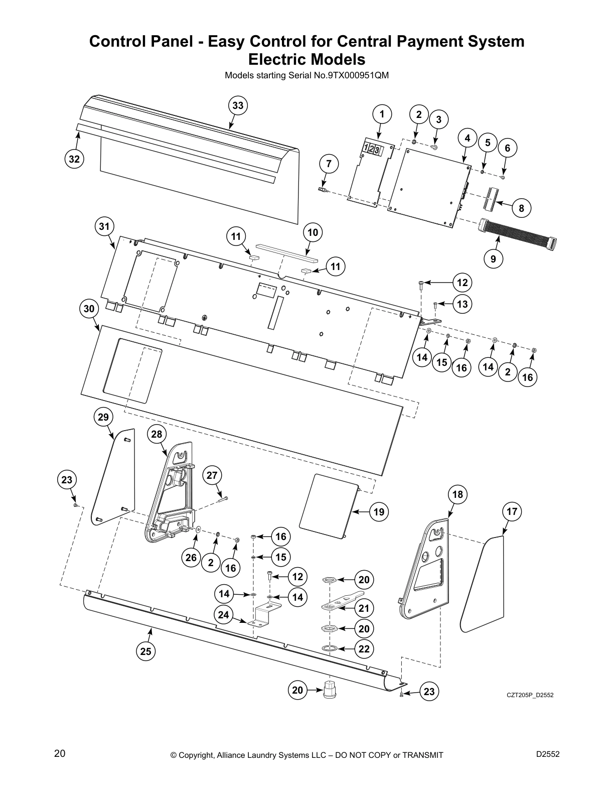 Control Panel - Easy Control for Central Payment System
Electric Models