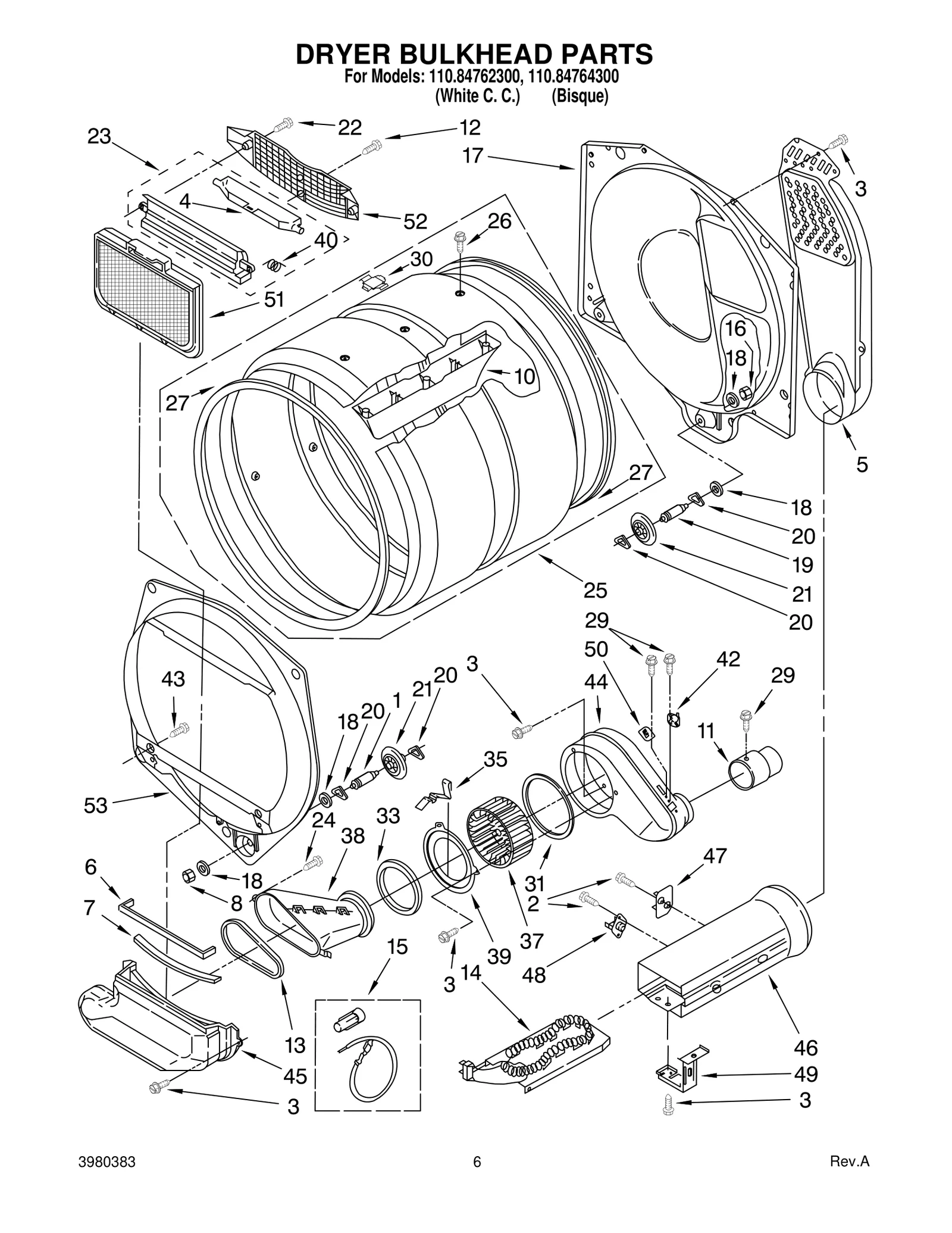 DRYER BULKHEAD PARTS