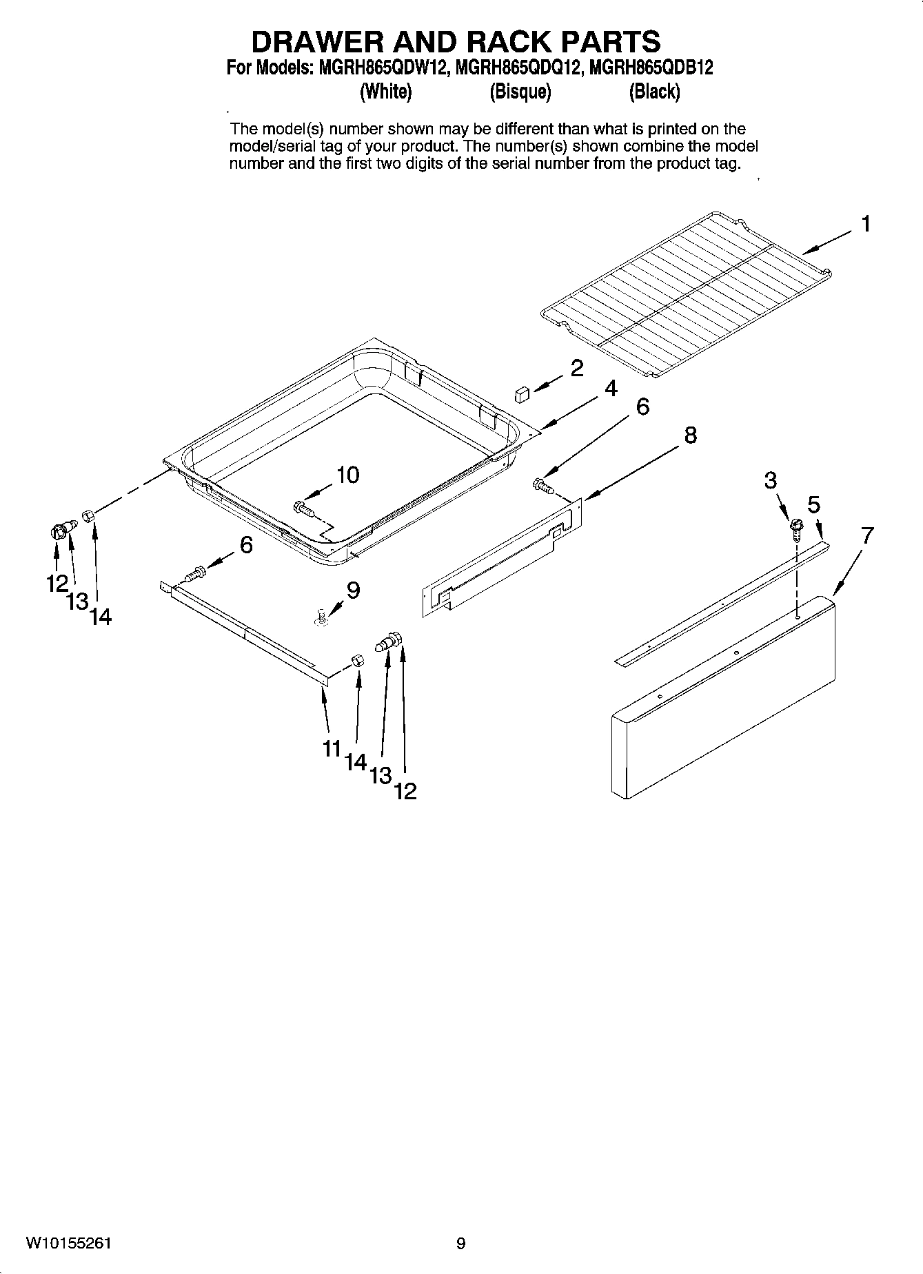 06 - DRAWER AND RACK PARTS, OPTIONAL PARTS (NOT INCLUDED)