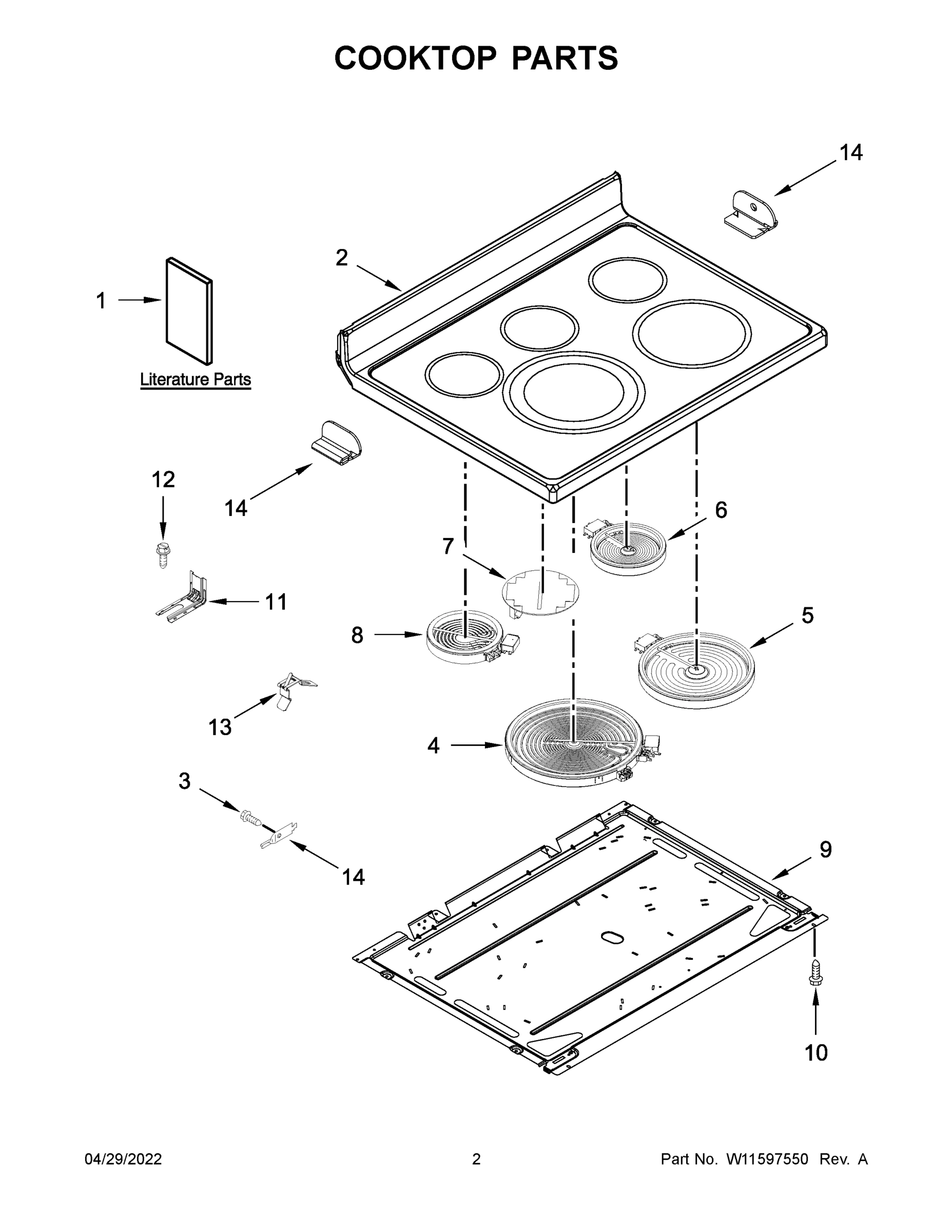 02 - COOKTOP PARTS
