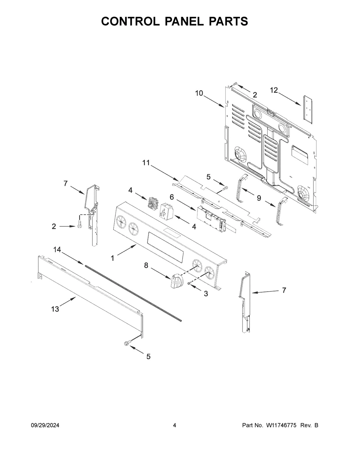 03 - CONTROL PANEL PARTS