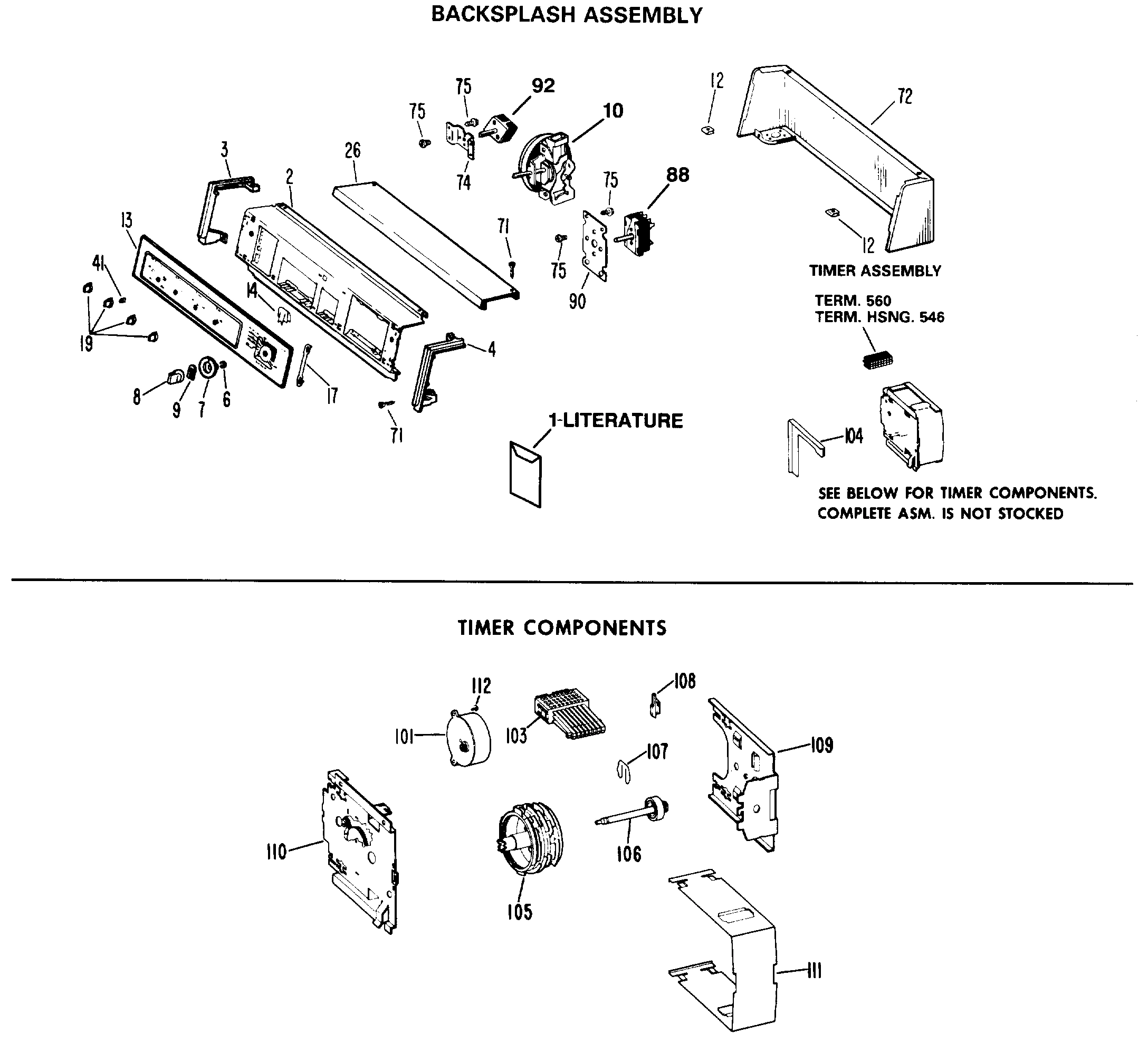 BACKSPLASH ASSEMBLY