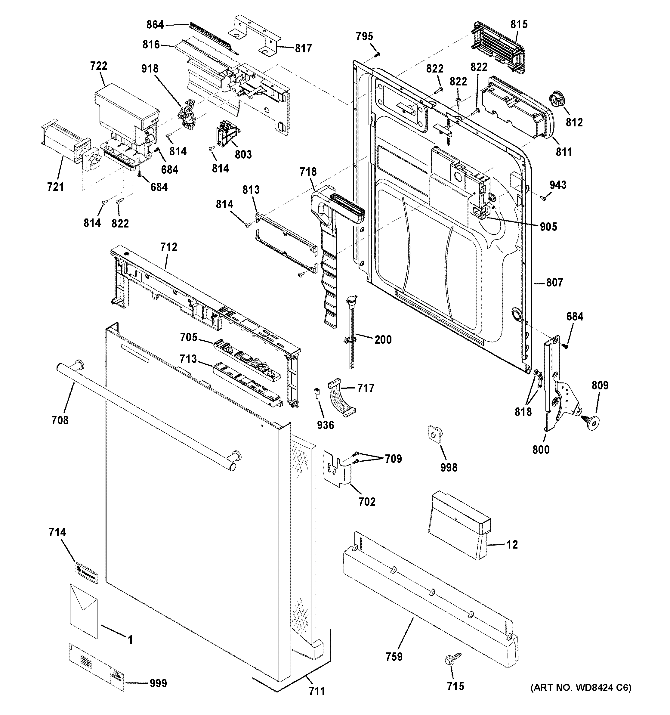 ESCUTCHEON & DOOR ASSEMBLY