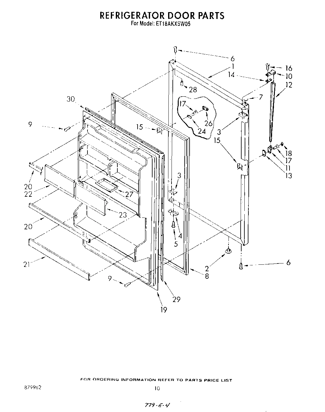 08 - REFRIGERATOR DOOR , NOT ILLUSTRATED