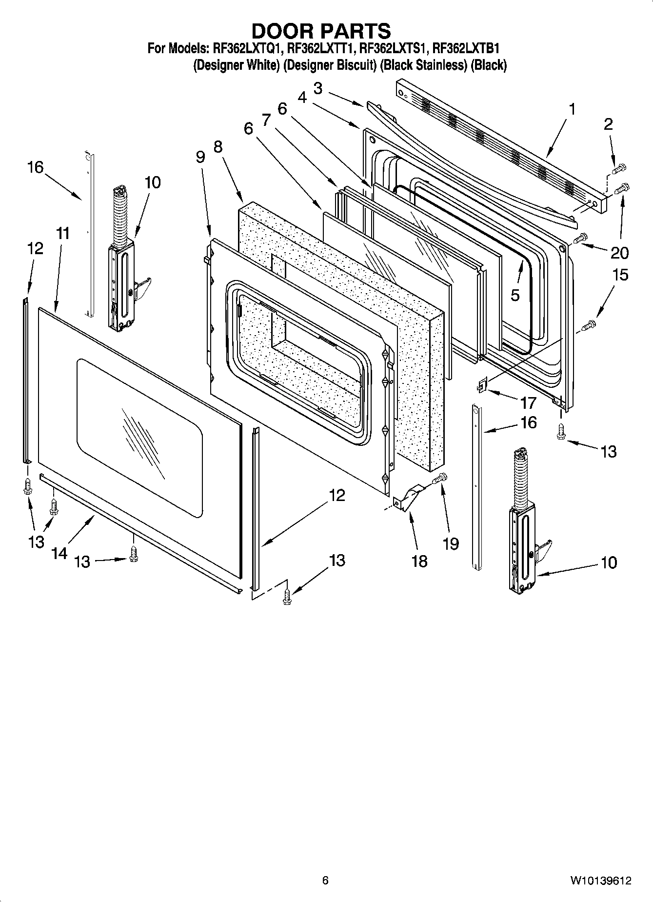 05 - DOOR PARTS, OPTIONAL PARTS (NOT INCLUDED)