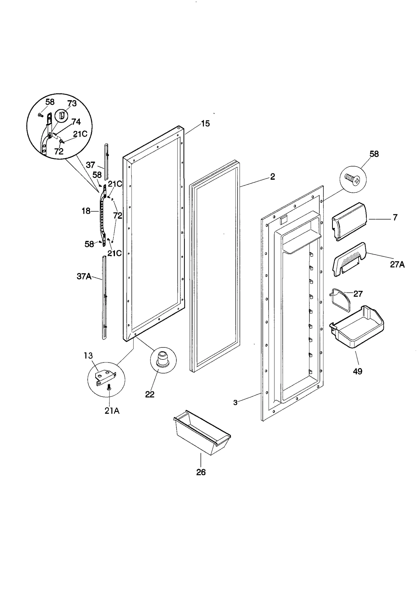 REFRIGERATOR DOOR