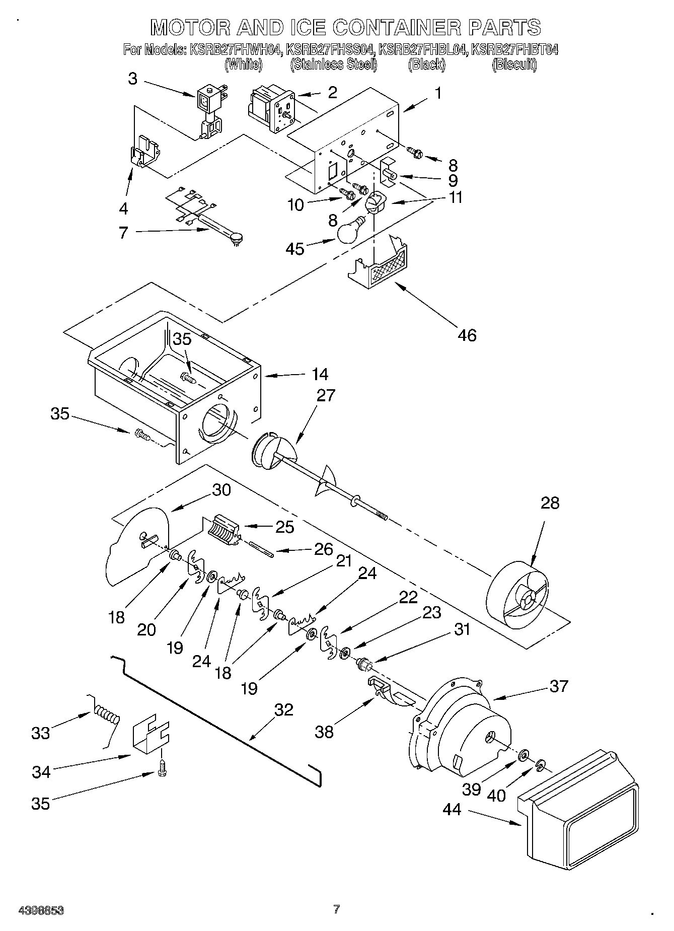 05 - MOTOR AND ICE CONTAINER