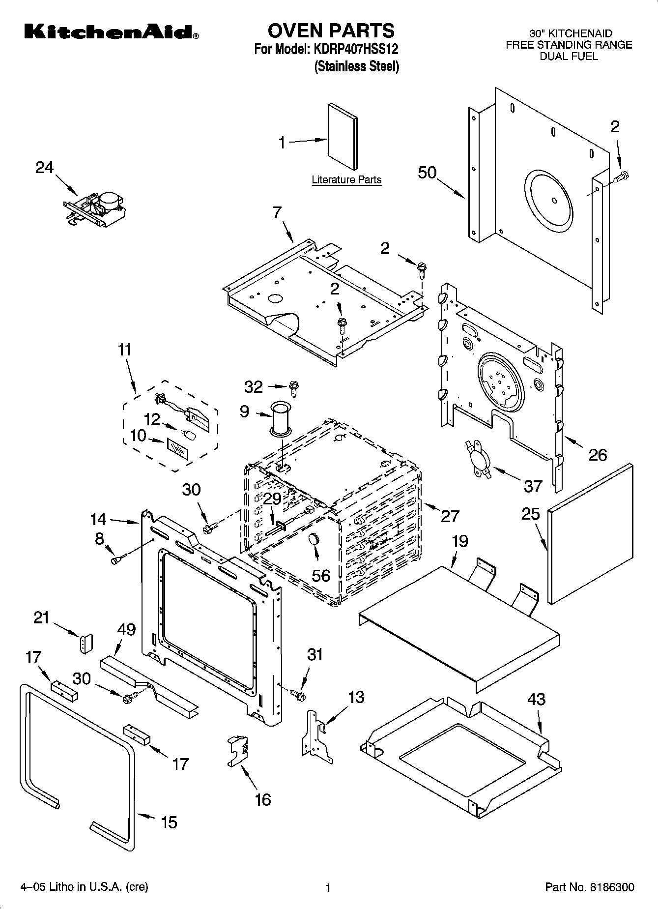 01 - OVEN PARTS