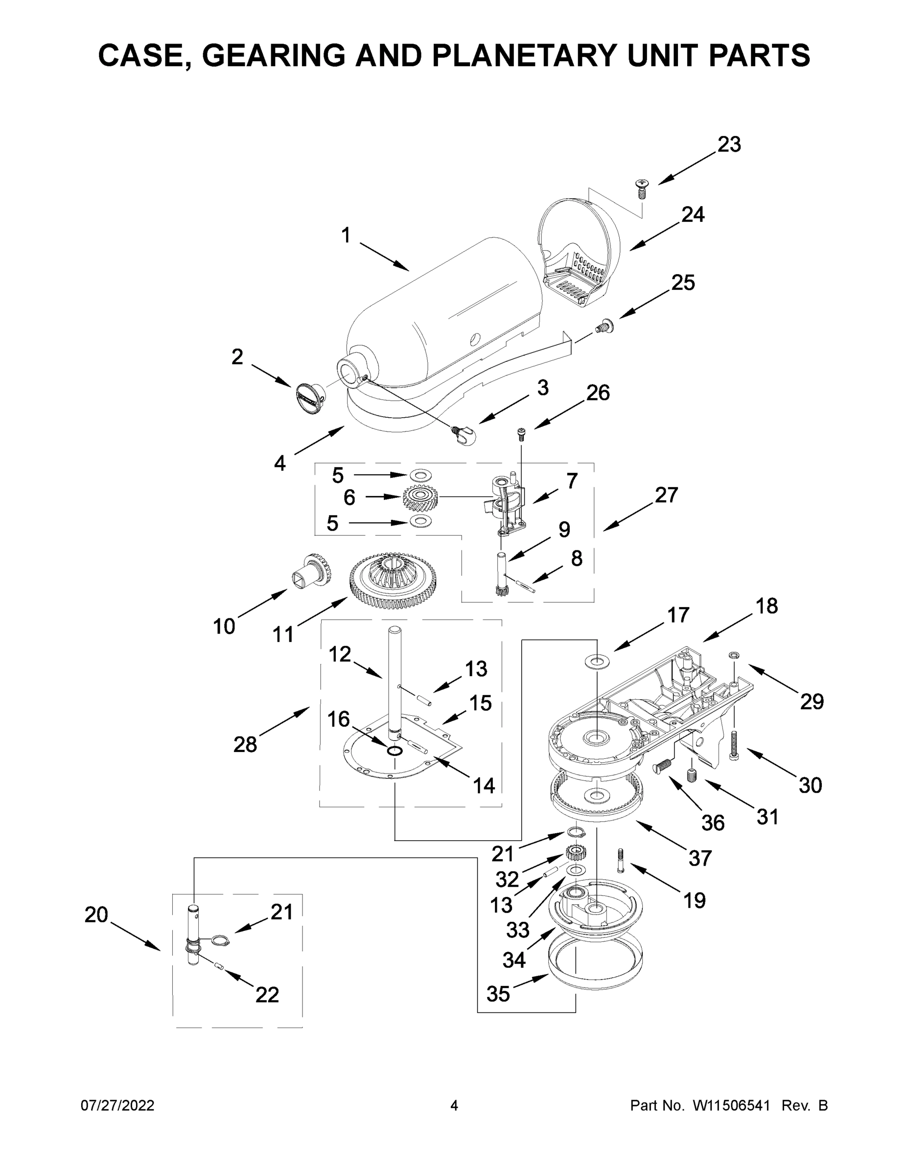03 - CASE, GEARING AND PLANETARY UNIT PARTS