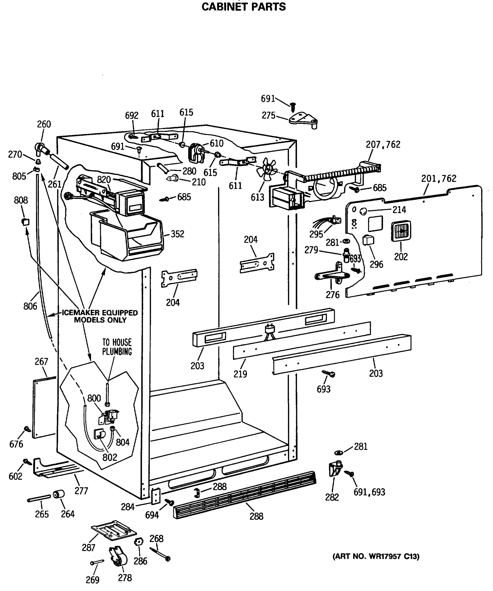 CABINET PARTS