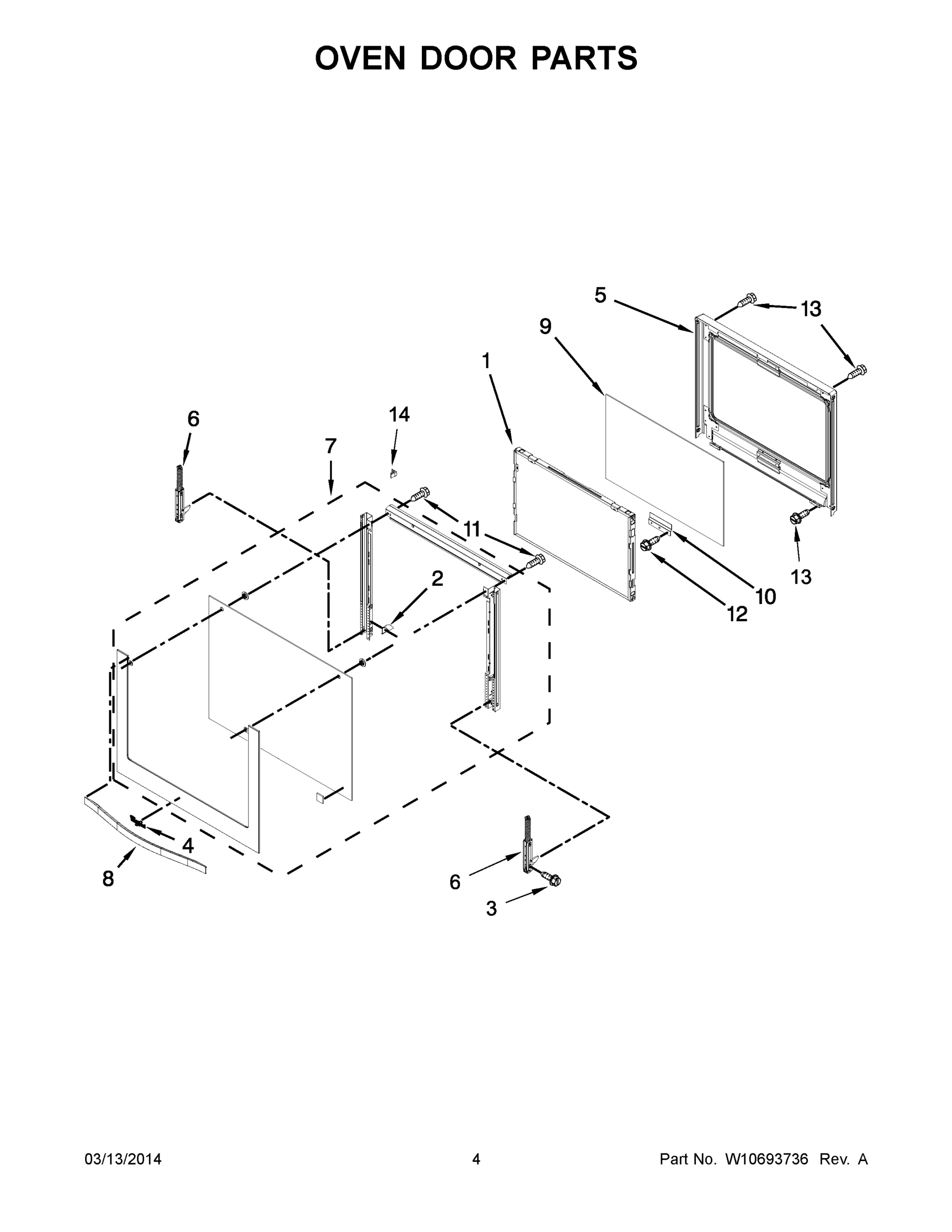 03 - OVEN DOOR PARTS