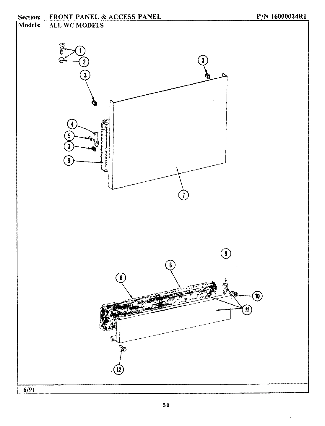 11 - FRONT PANEL & ACCESS PANEL