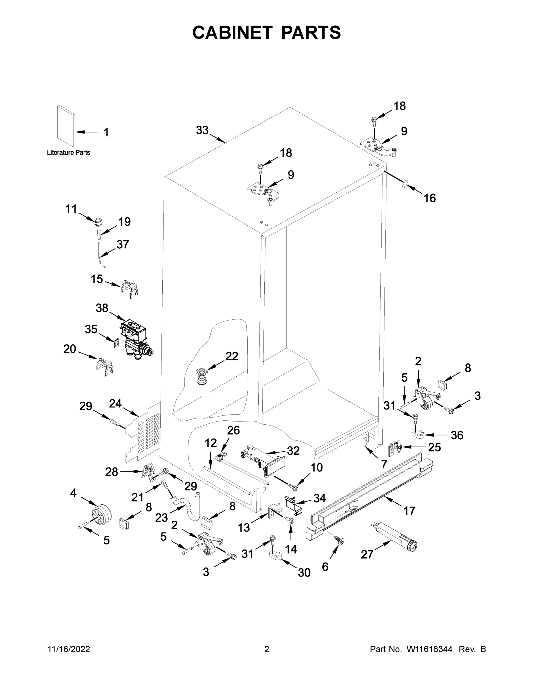 02 - CABINET PARTS