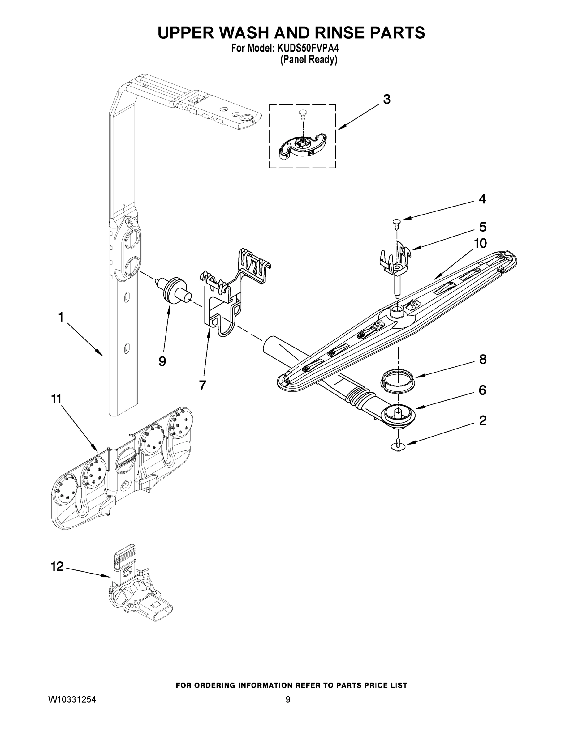 07 - UPPER WASH AND RINSE PARTS