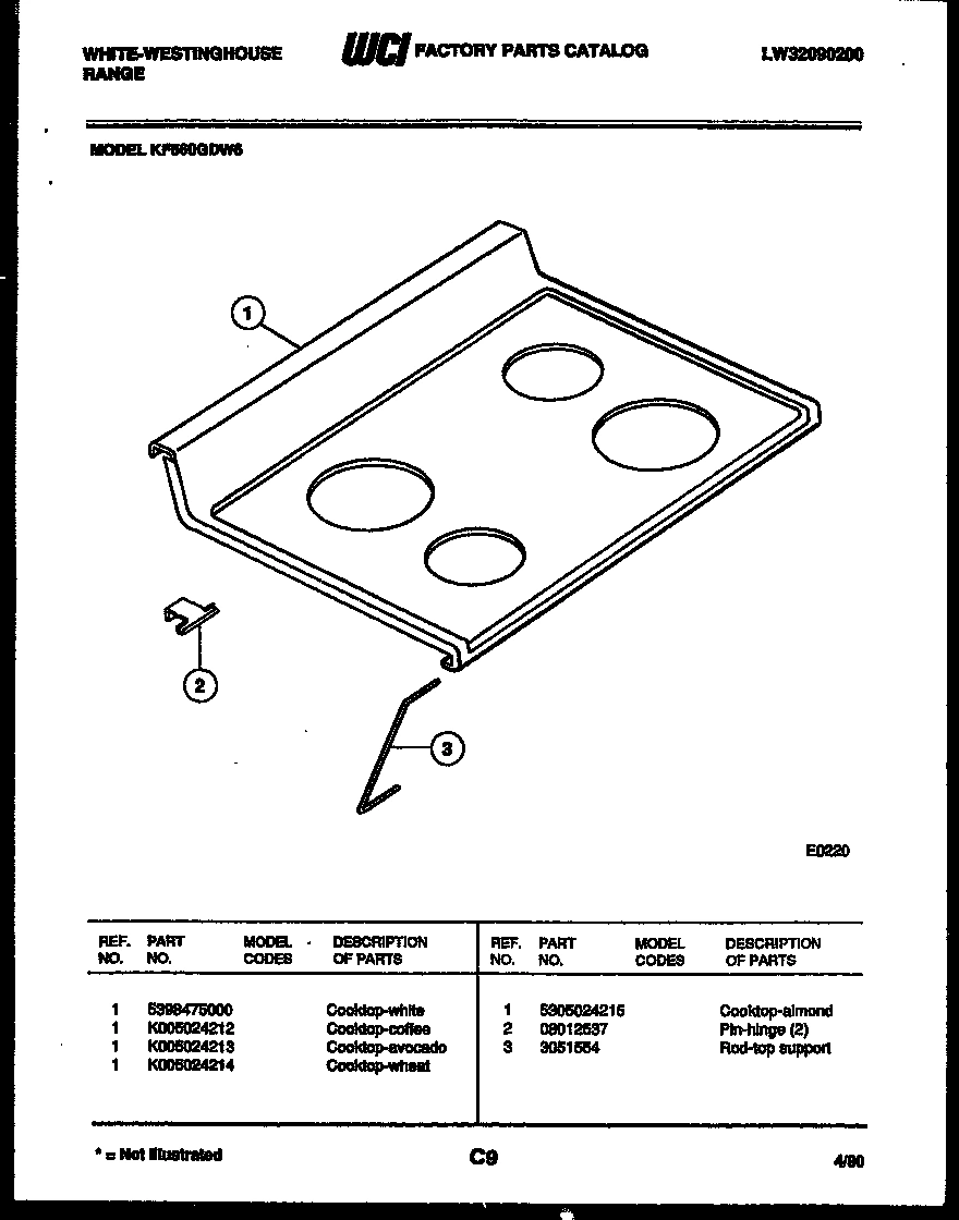 04 - COOKTOP PARTS