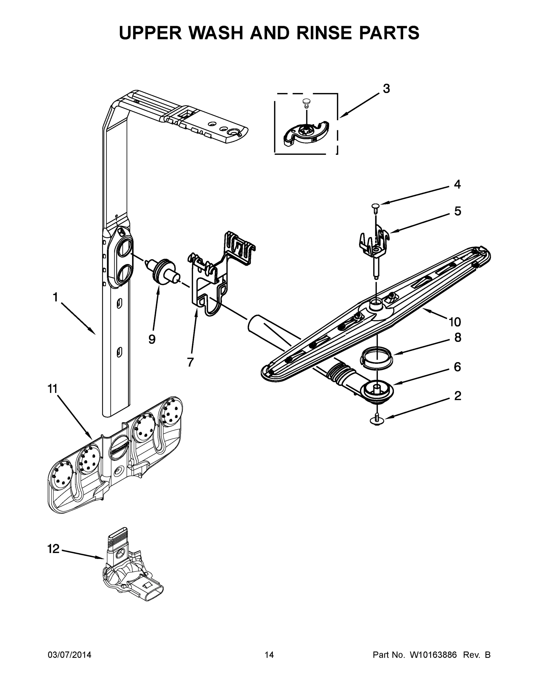 08 - UPPER WASH AND RINSE PARTS