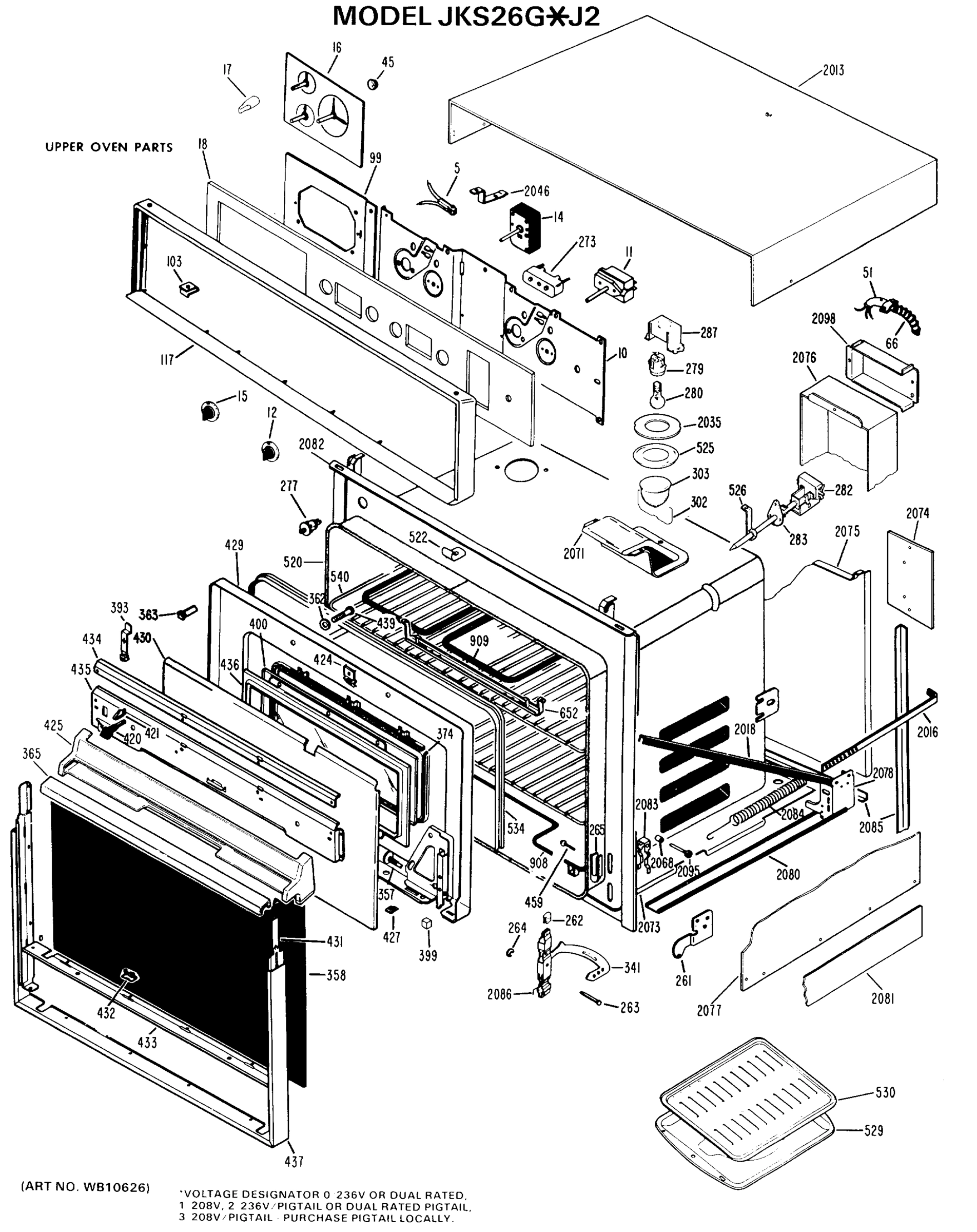 UPPER OVEN PARTS