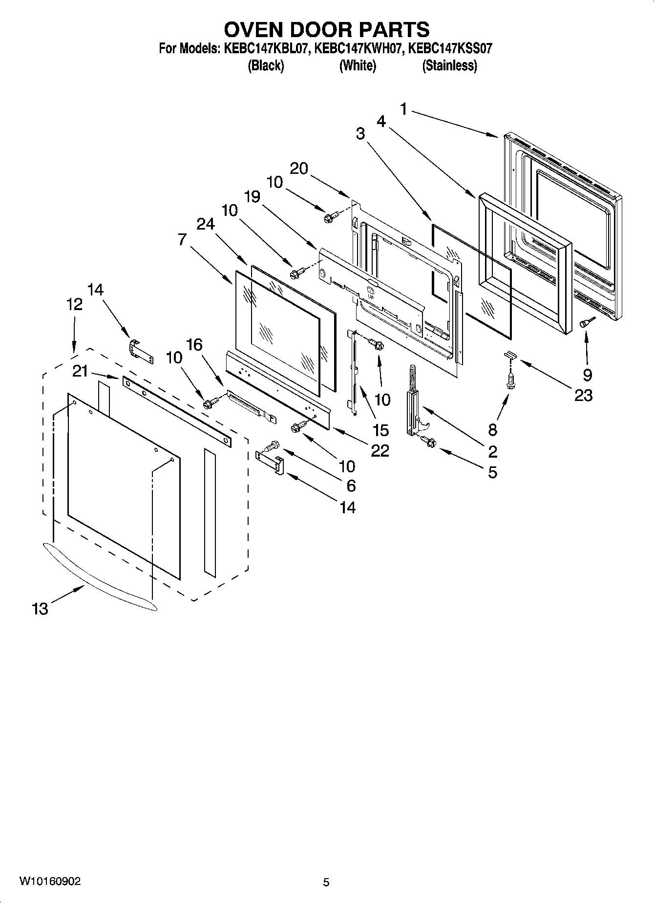 04 - OVEN DOOR PARTS