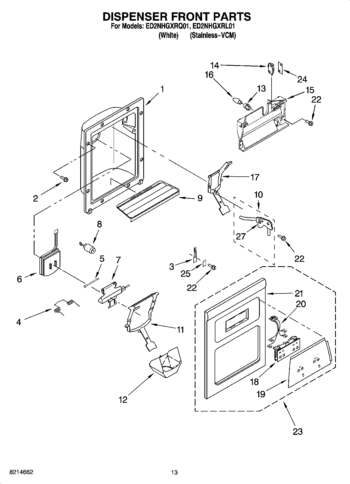 08 - DISPENSER FRONT PARTS