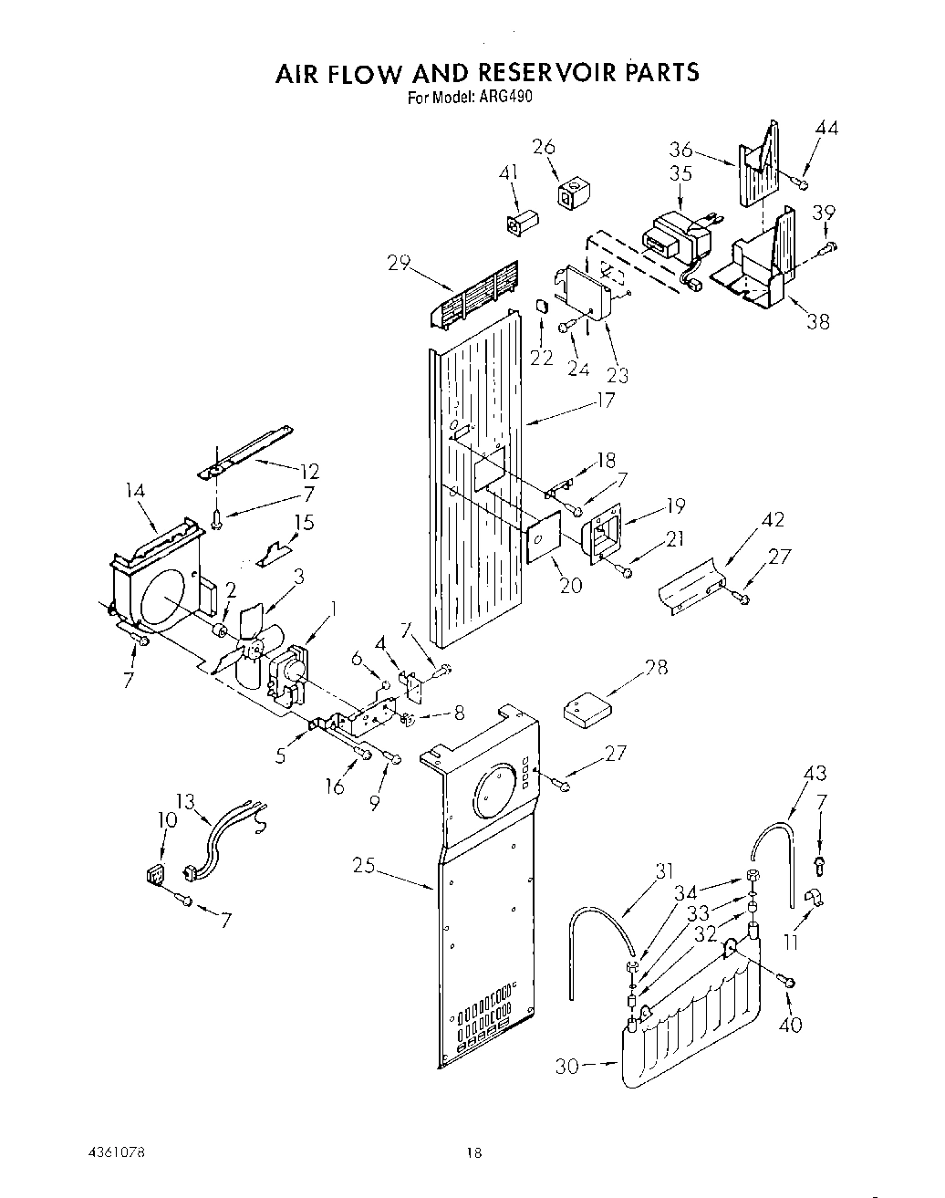 17 - AIR FLOW AND RESERVOIR