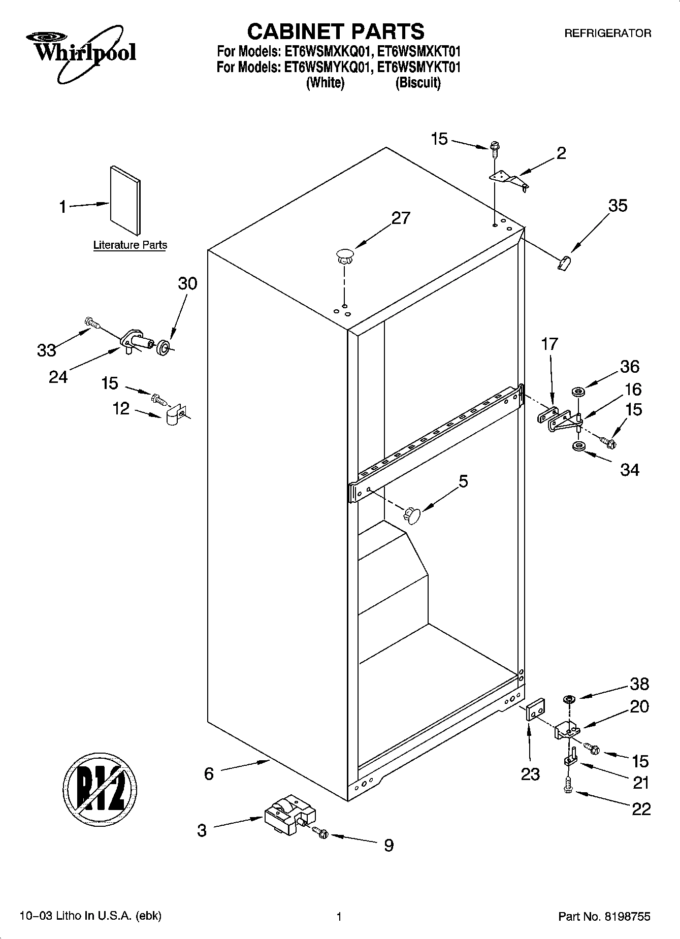 01 - CABINET PARTS