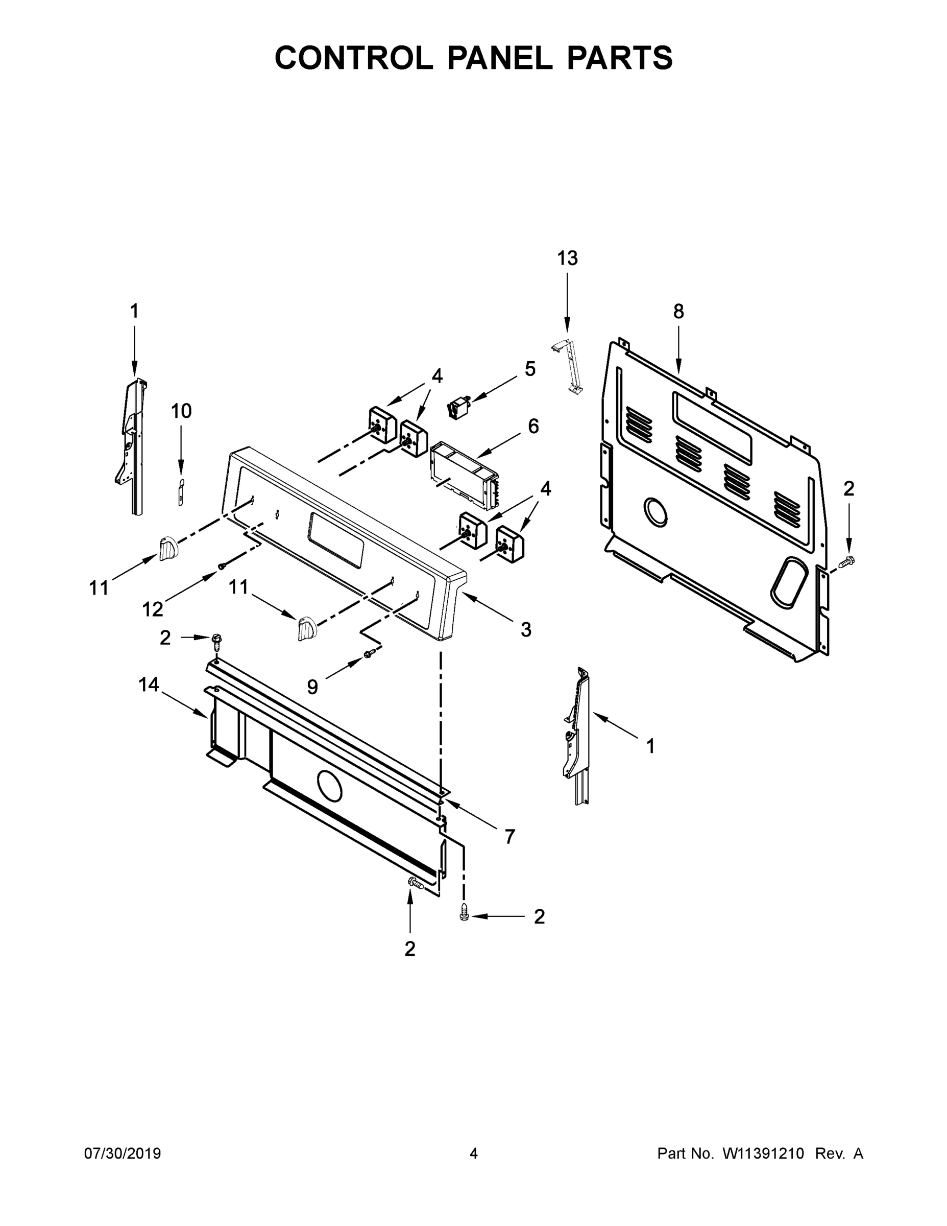 03 - CONTROL PANEL PARTS
