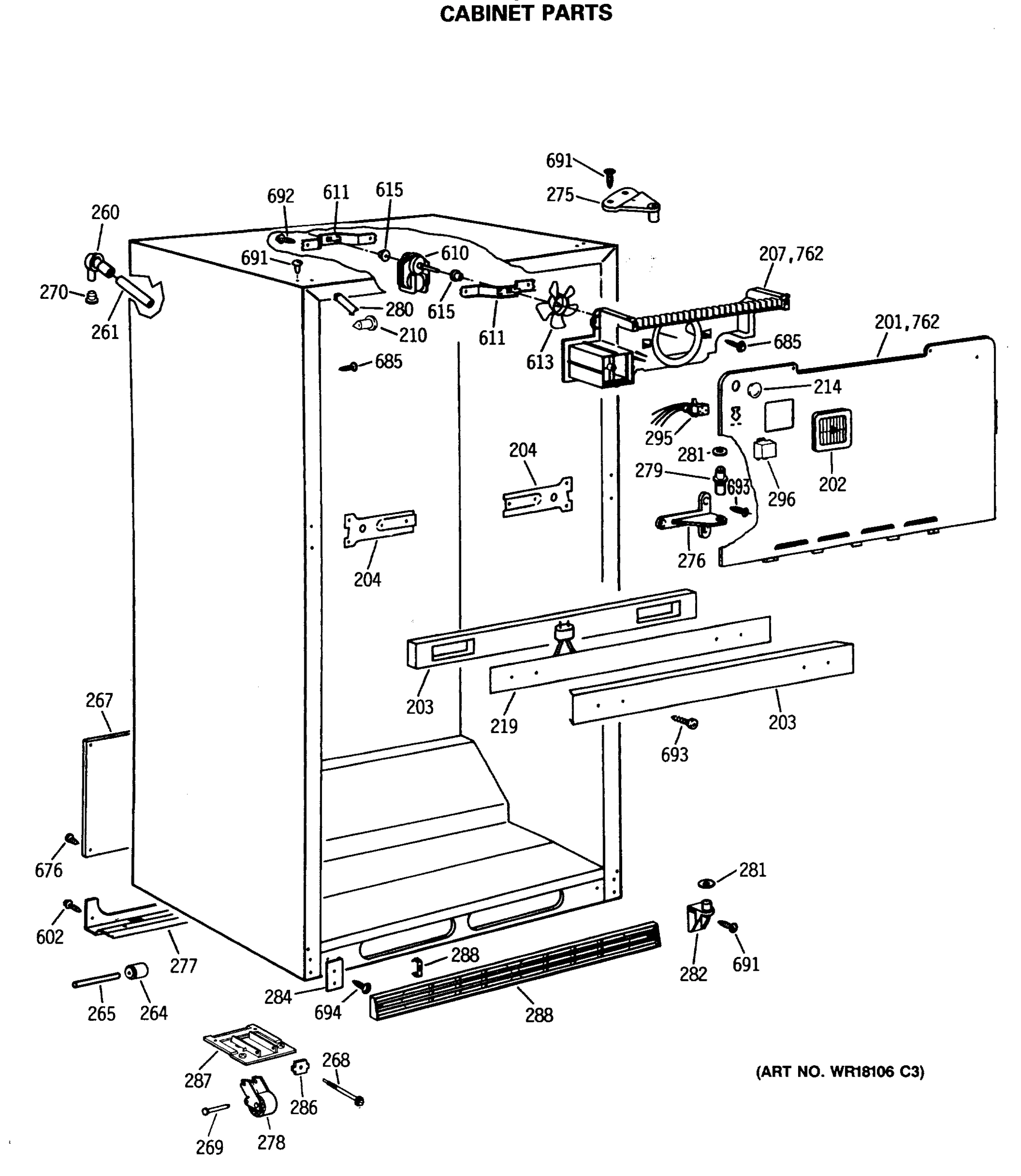 CABINET PARTS