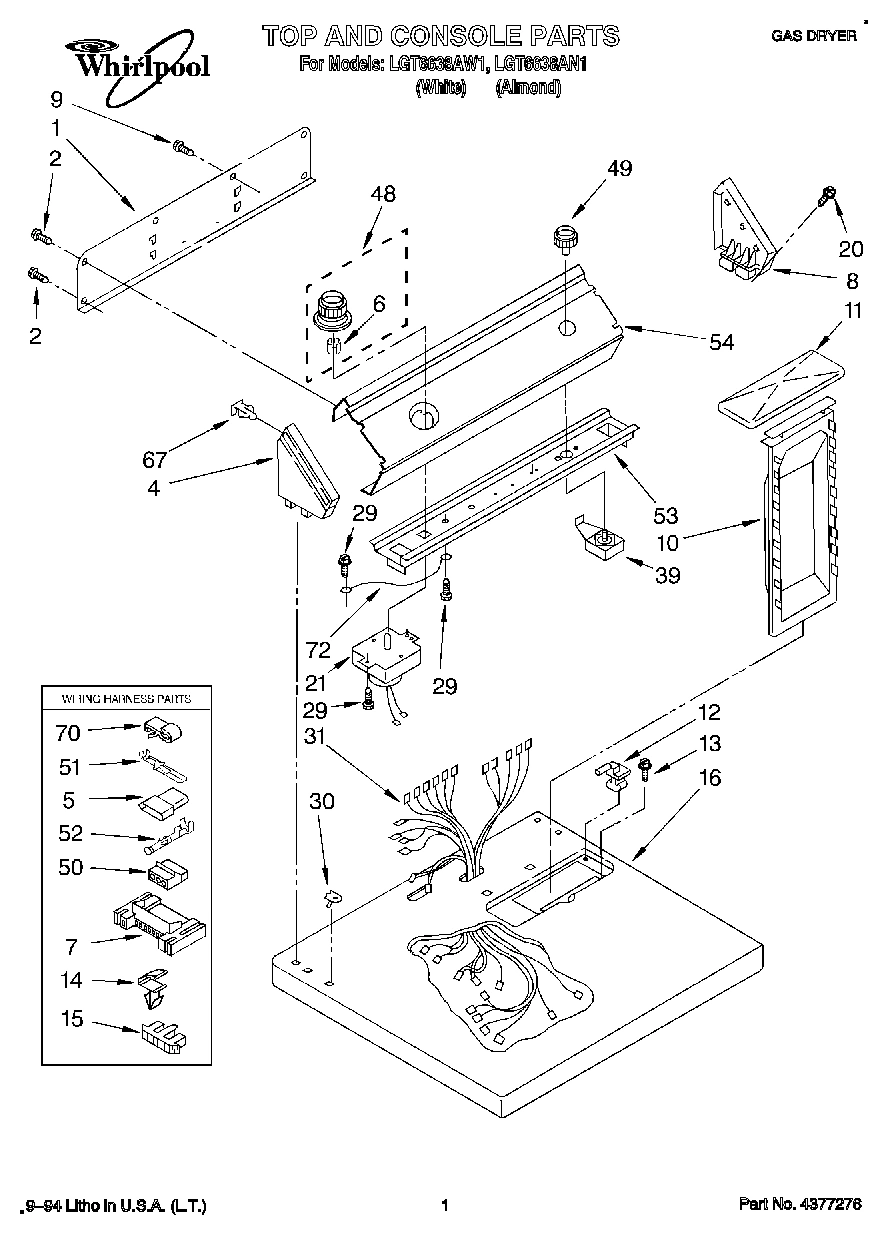01 - TOP AND CONSOLE, LIT/OPTIONAL