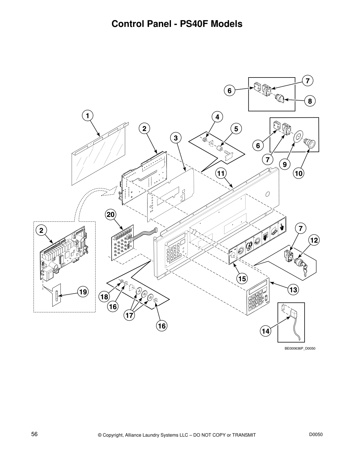 Control Panel - PS40F Models