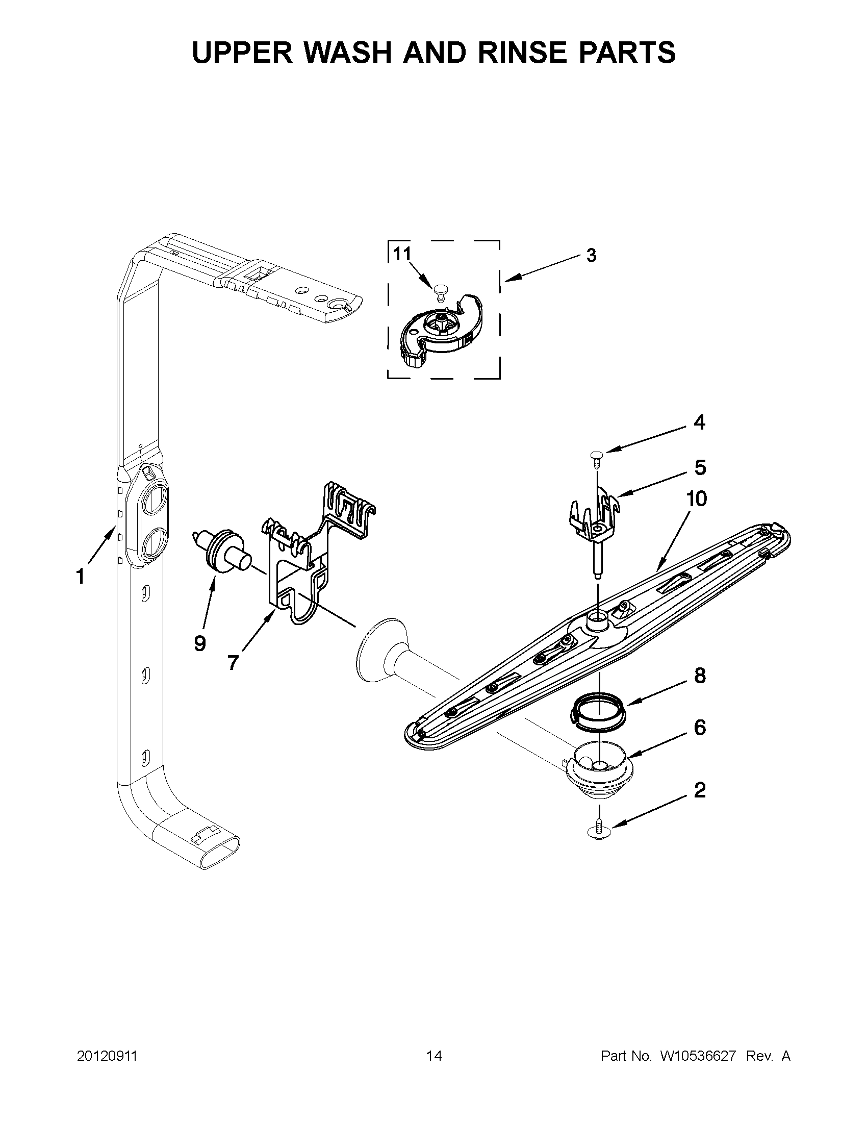 07 - UPPER WASH AND RINSE PARTS